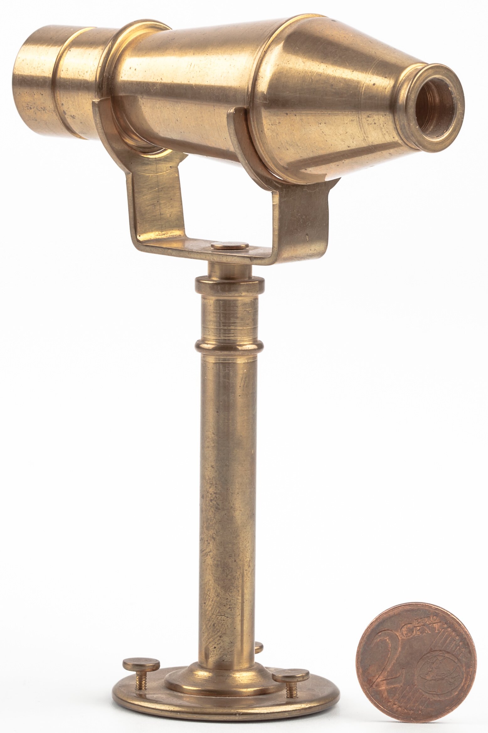 Voigtländer Daguerrotypie-Kamera Miniatur Replika des Modells von 1841, Messing