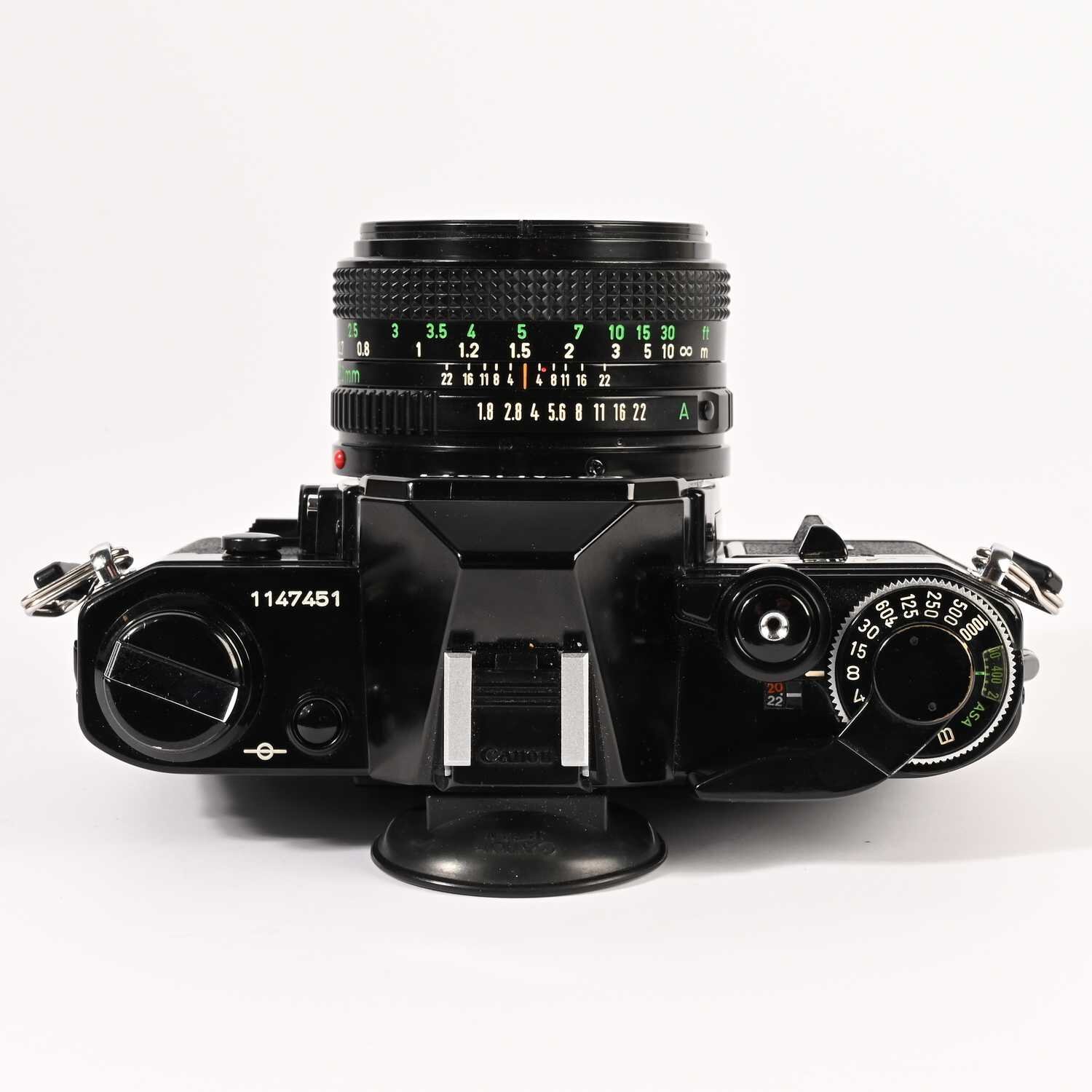 Canon AE-1 Canon FD 50/1,8 analog Spiegelreflex black