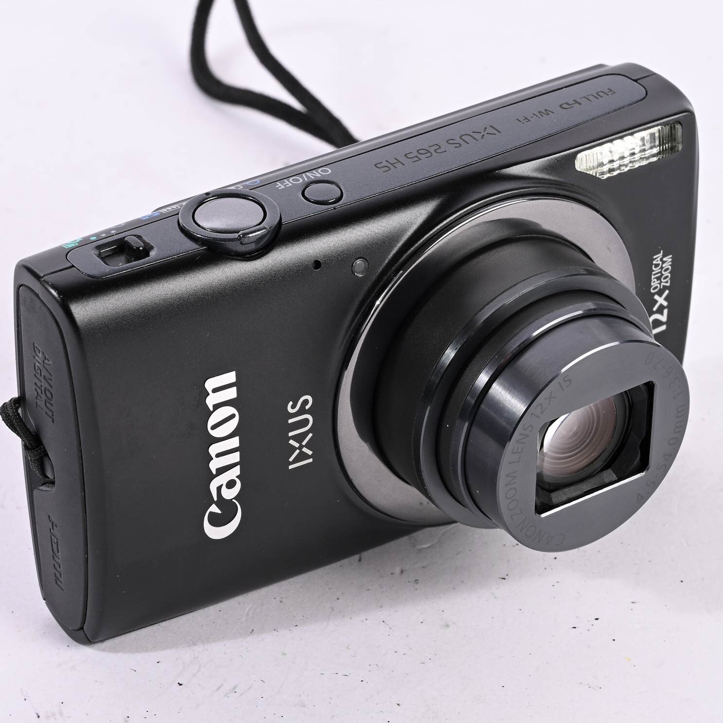 Canon IXUS 265 HS 16MP Digitalkamera 12x Zoom schwarz Full HD Wi-Fi