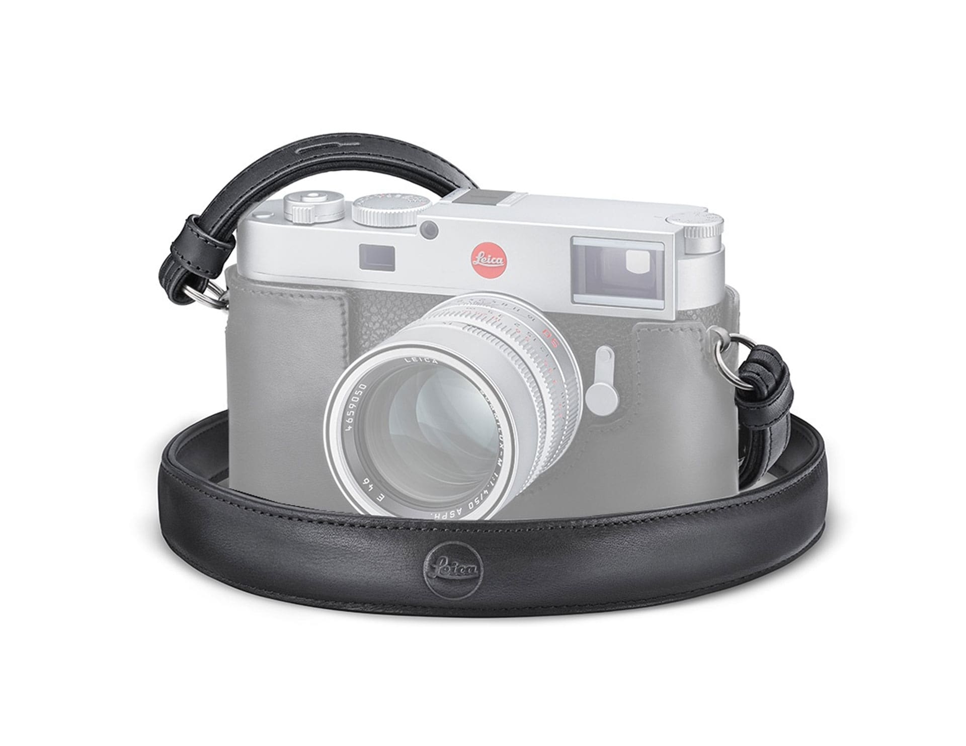 LEICA Trageriemen Leder schwarz