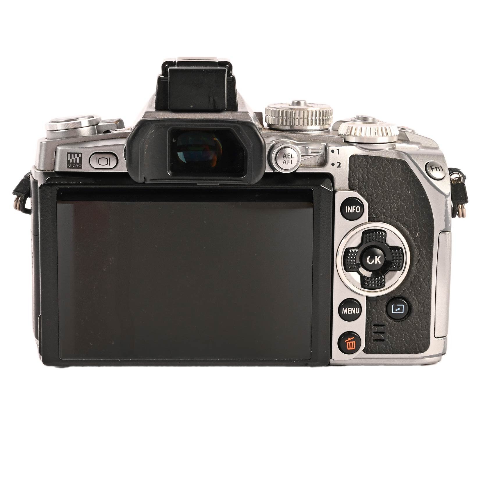Olympus OM-D E-M1 Mark1 spiegellose Digitalkamera silber