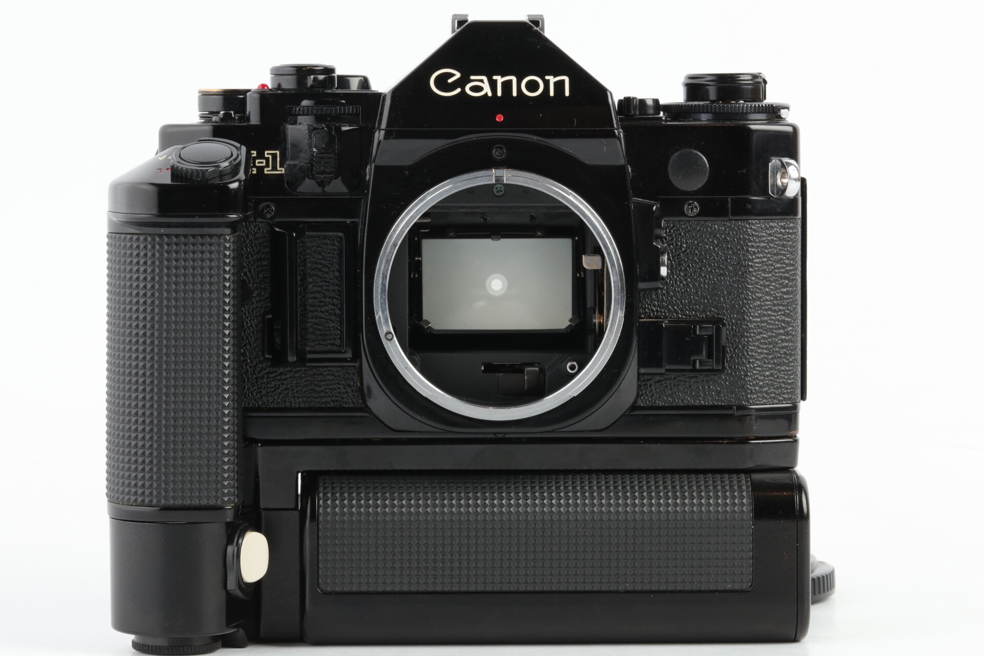 Canon A-1 Gehäuse schwarz + Motor Drive MA