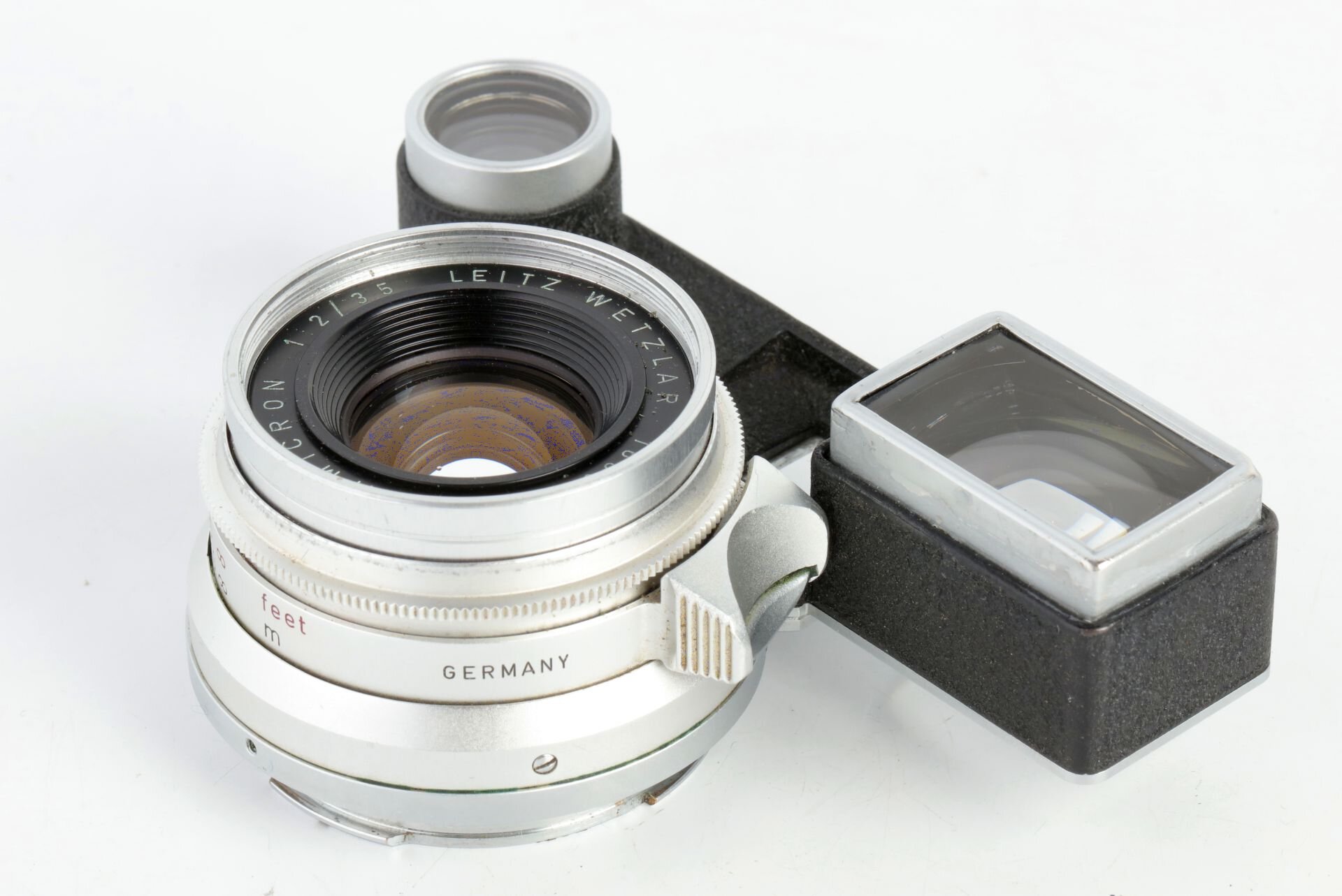 Leica Summicron-M 2/35mm mit Brille chrom SAMWO 11108