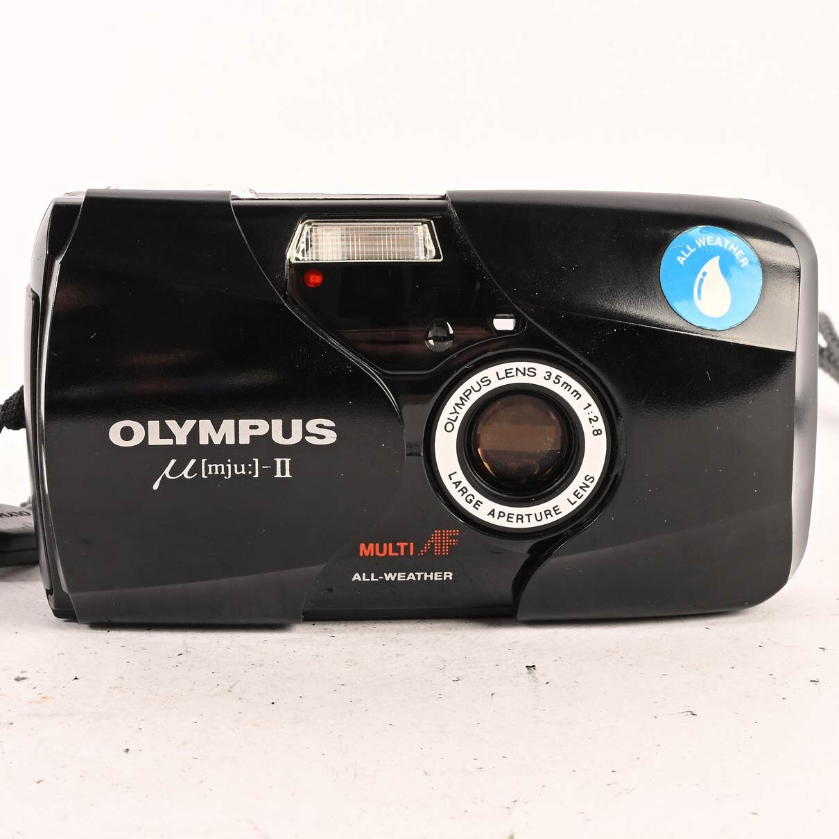 Olympus mju-II 35mm 2.8 Analog Kompaktkamera 35mm schwar