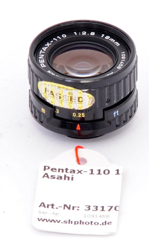 Pentax-110 1.2,8/18mm