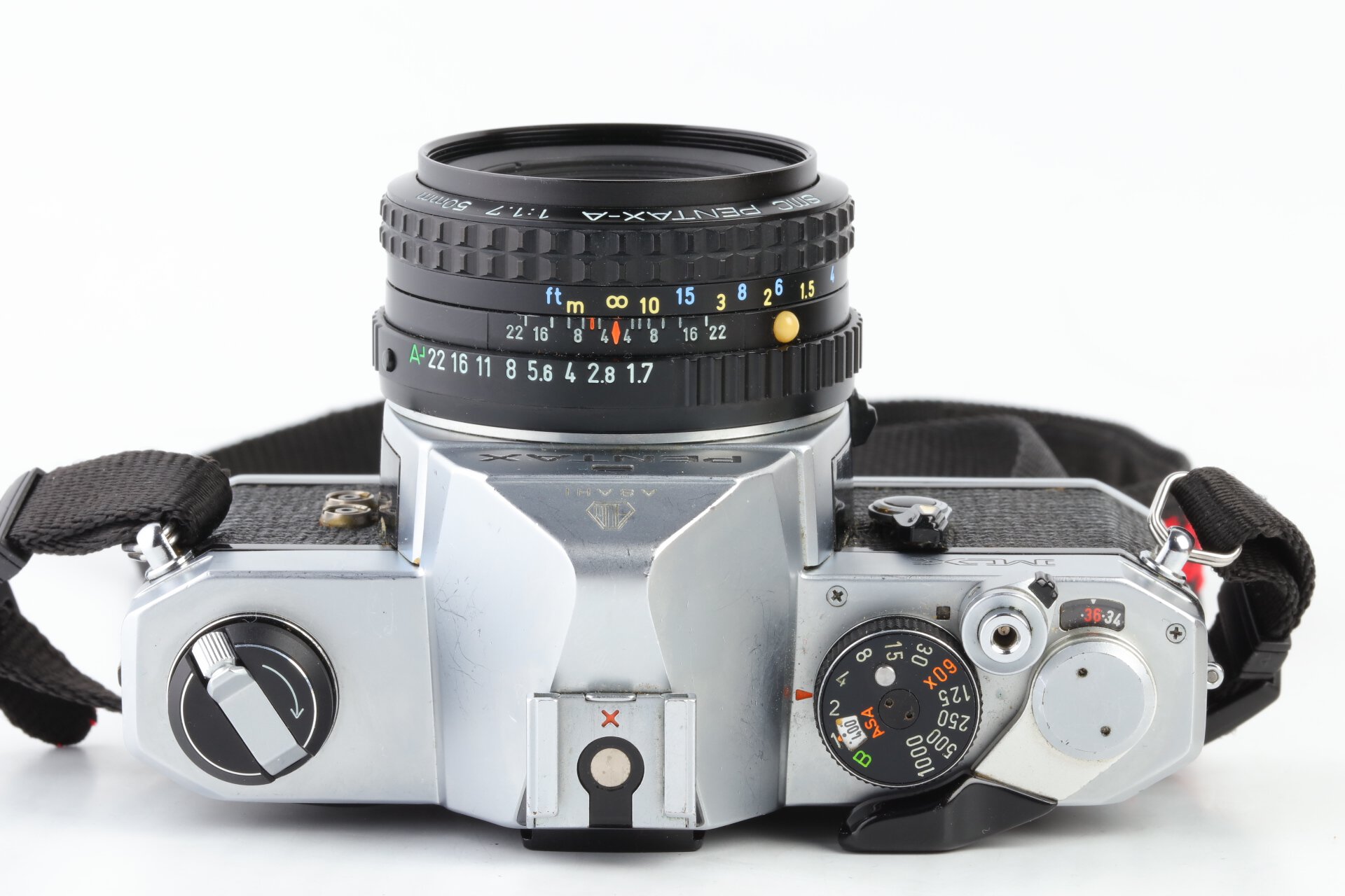 Pentax MX Gehäuse chrom + SMC Pentax-A 1,7/50mm