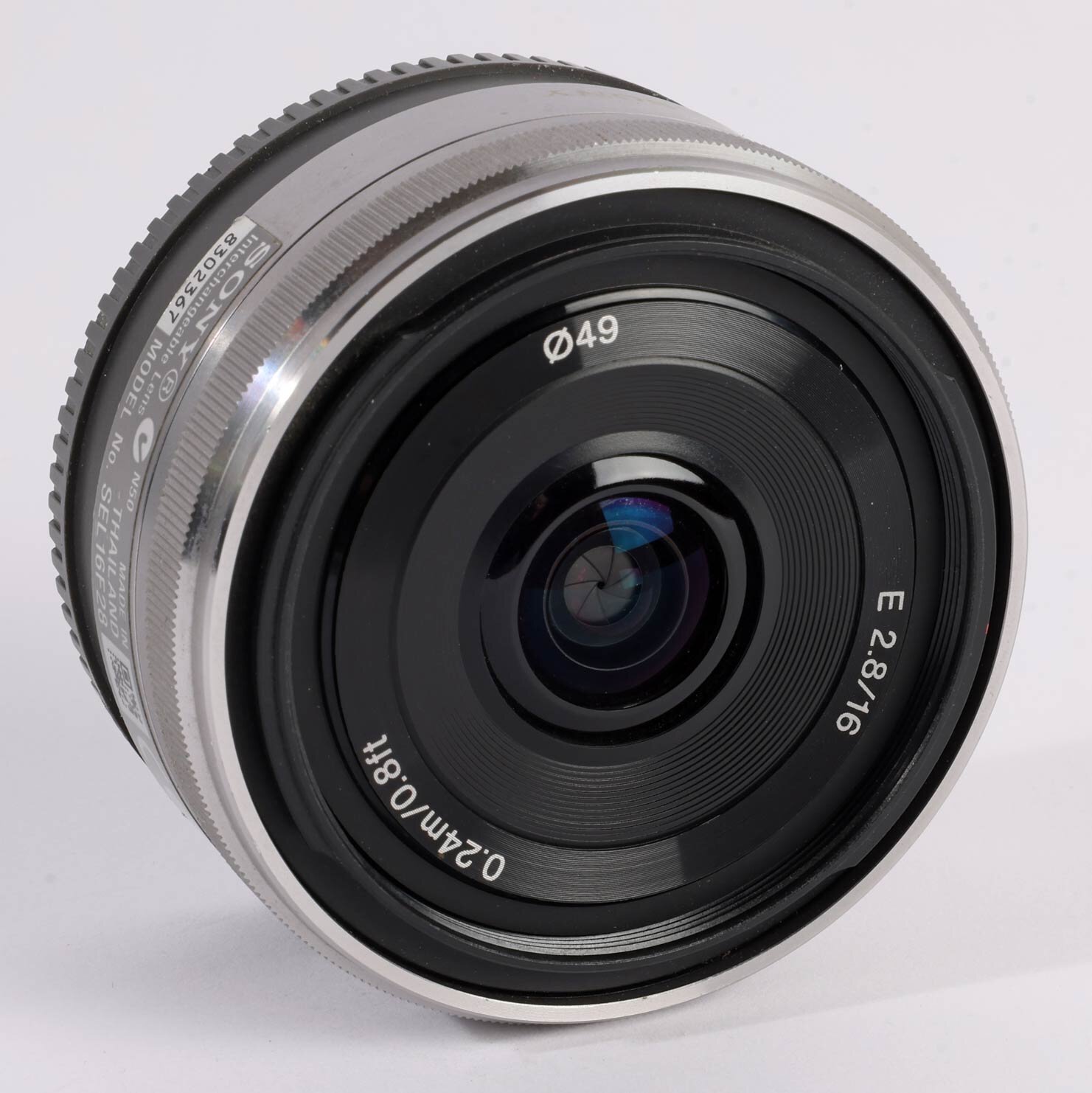 Sony 2,8/16mm für Sony e-mount silber