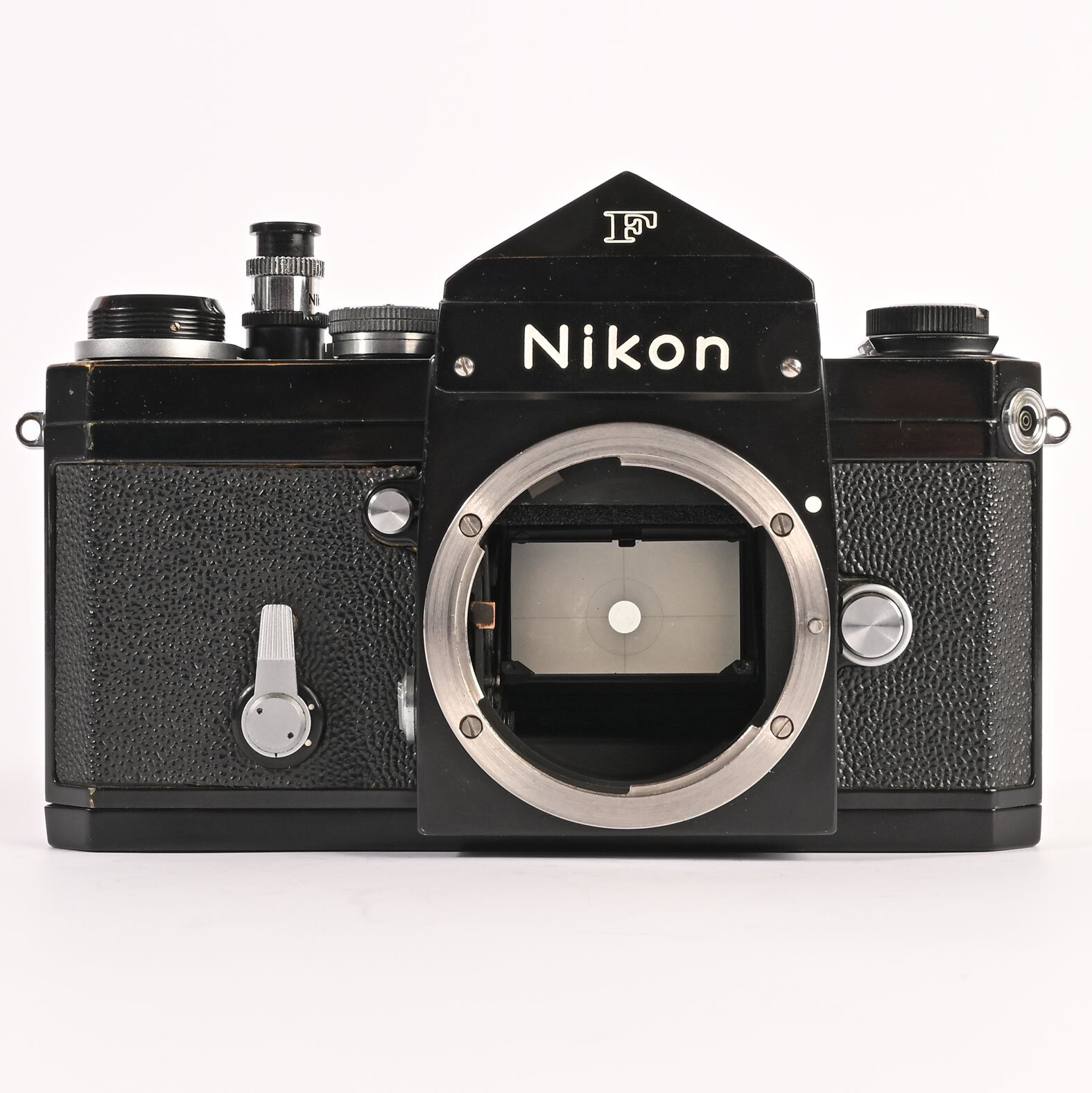 Nikon F black paint 1.4/50mm Nikkor 1970 analog Film camera