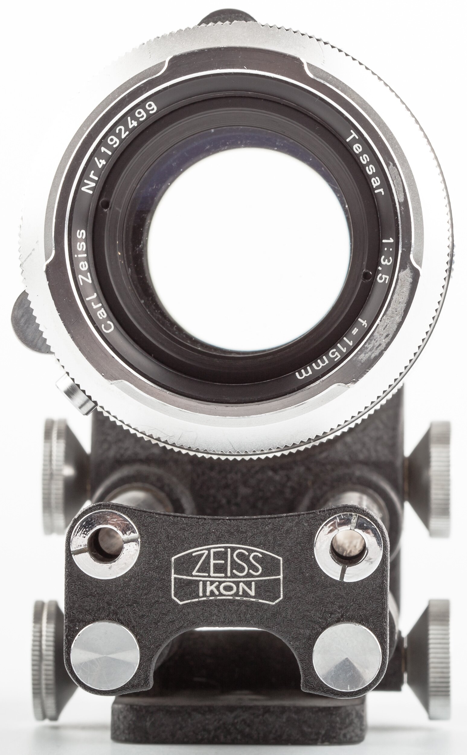 Carl Zeiss Objektiv Tessar 3,5/115 mm mit Balgengerät Contarex