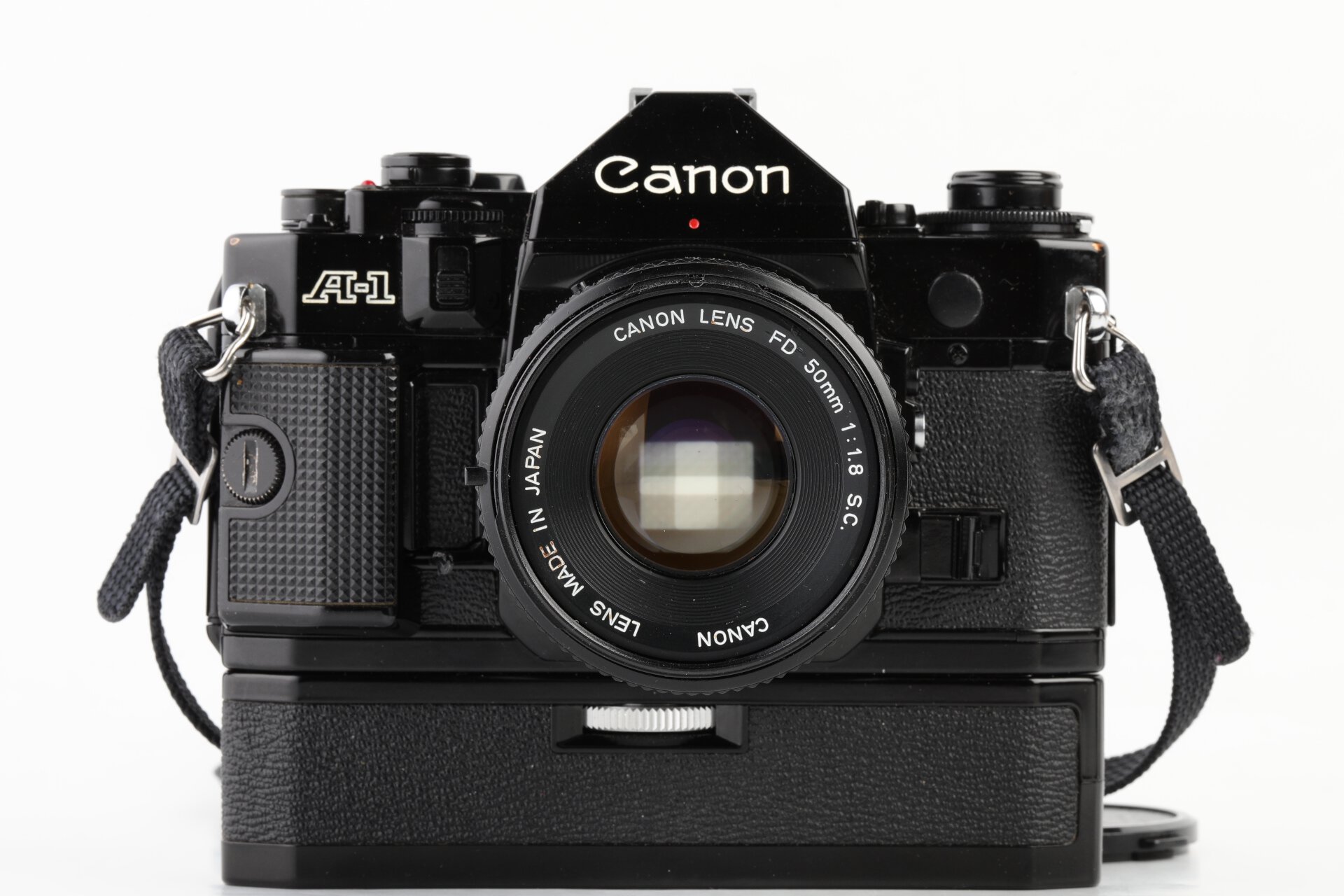 Canon A-1 + FD 50mm 1,8 S.C. + Power Winder A