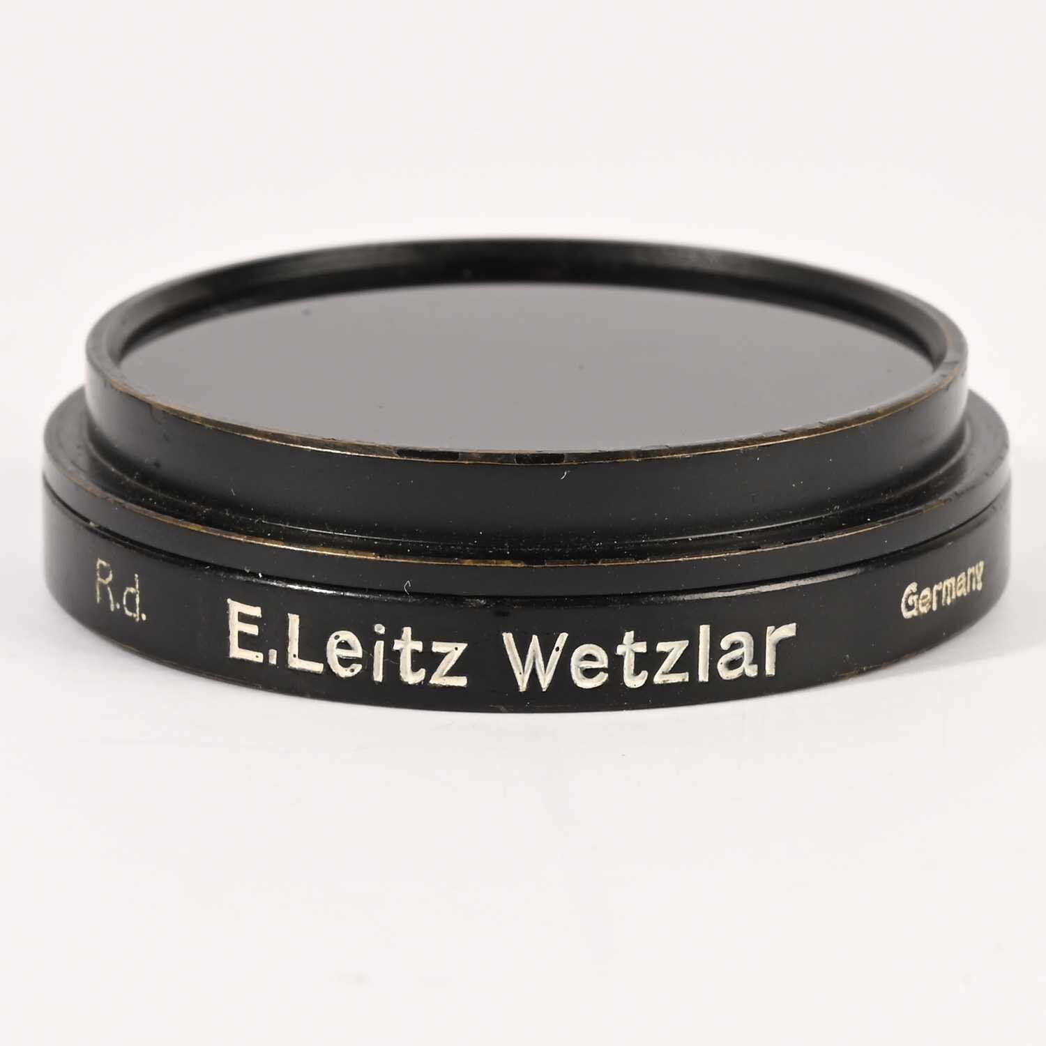 E.Leitz Wetzlar Leica R.d FEOOG RED DARK A36 36MM Clamp On Filter Black Ring