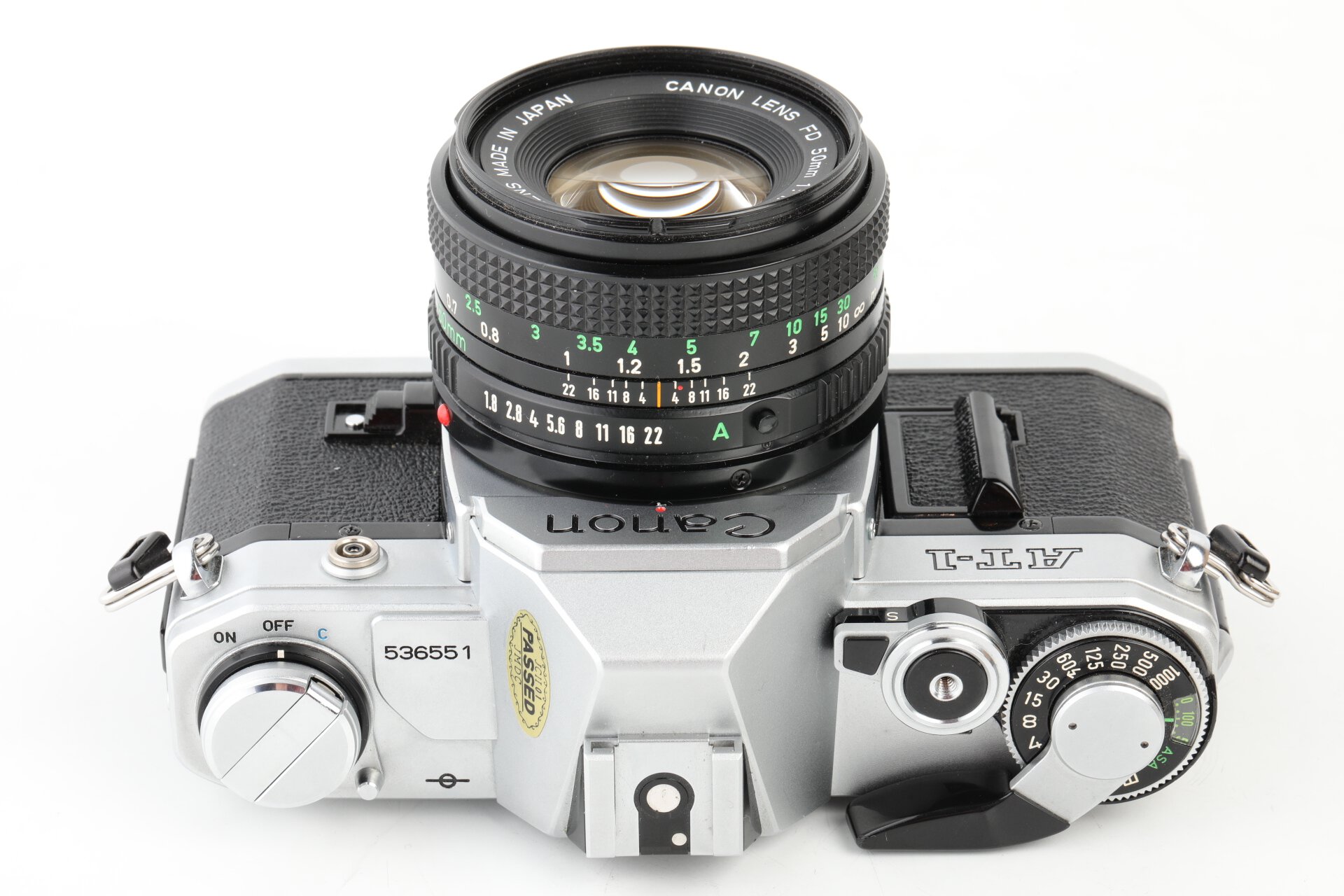 Canon AT-1 chrom + FD 1,8/50mm