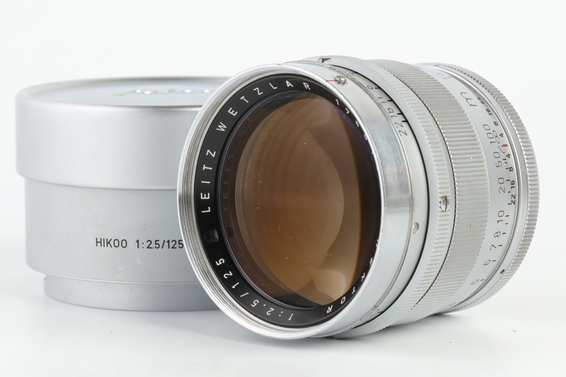 Leica Hektor 2.5/125mm M39 Leitz Wetzlar + HIKOO Gegenlichtblende