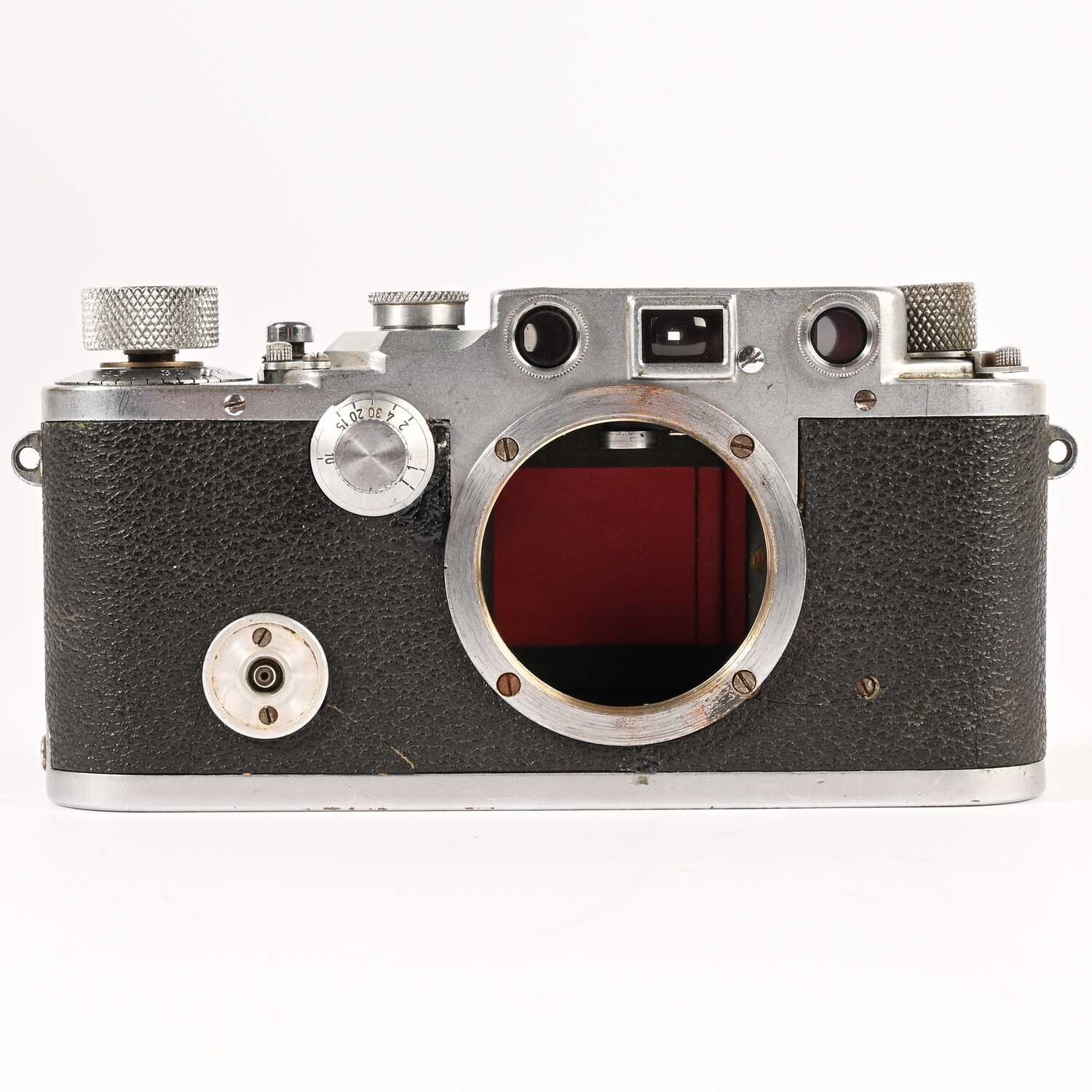 Leitz Leica IIIC war camera red curtain WK2 body Nr.371098 Baujahr 1941