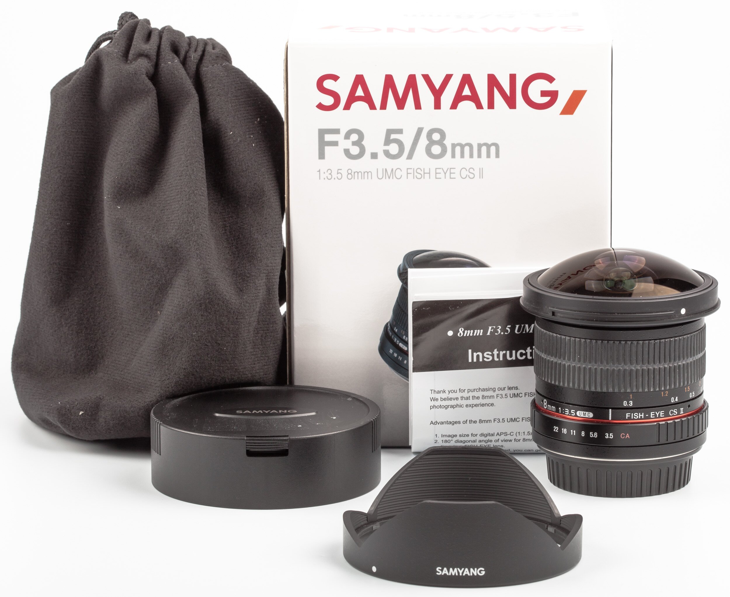 Samyang 8mm F3.5 Fish-eye Canon EOS