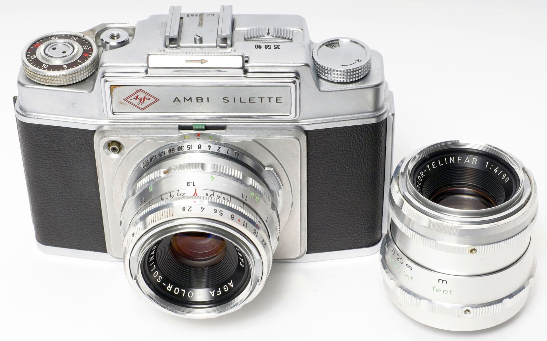 Agfa Ambi Silette Color Solinar 2.8/50mm Color Telinear 4/90mm