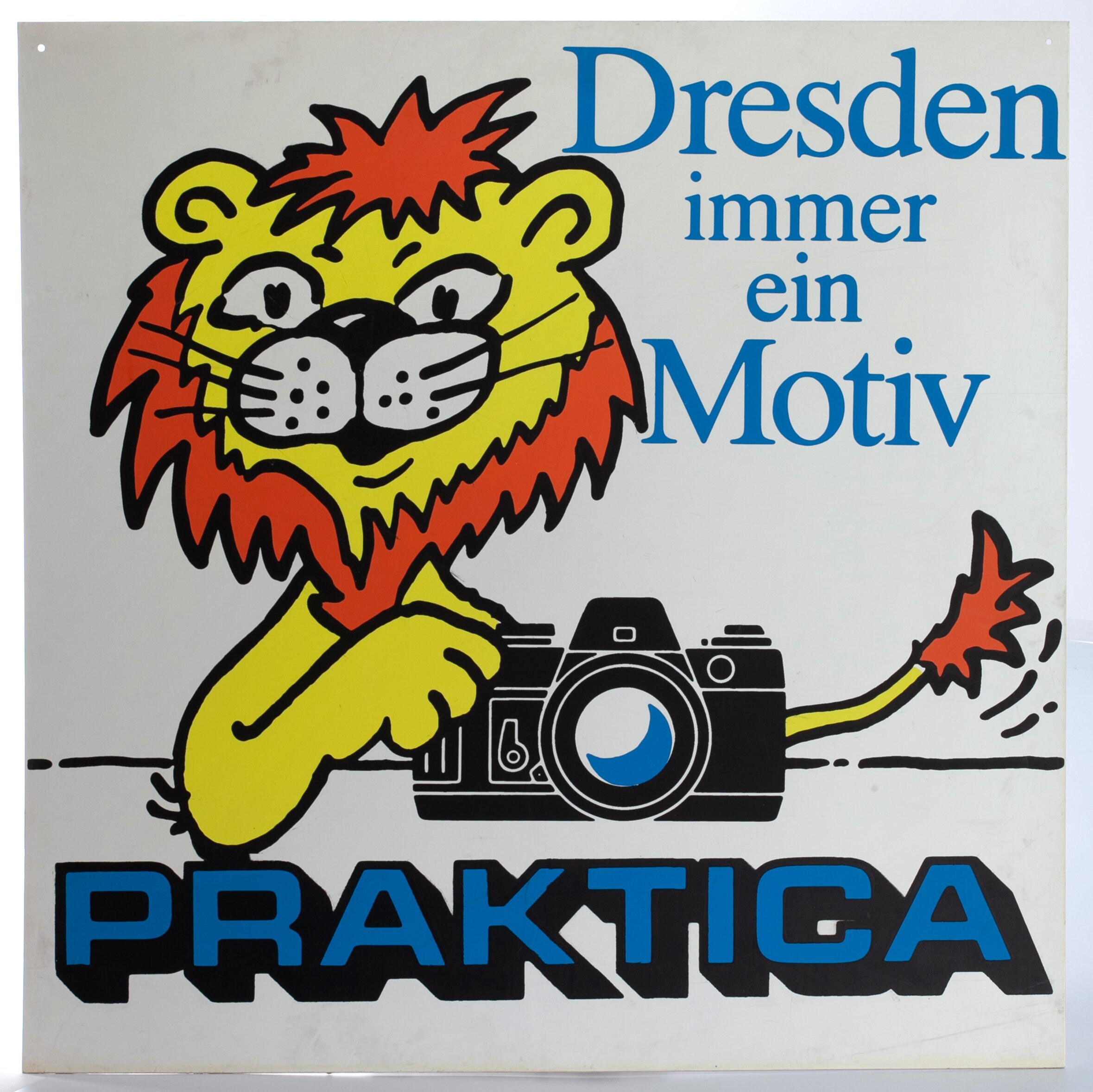 Praktica "Dresden immer ein Motiv" Praktica Werbung 90x90cm