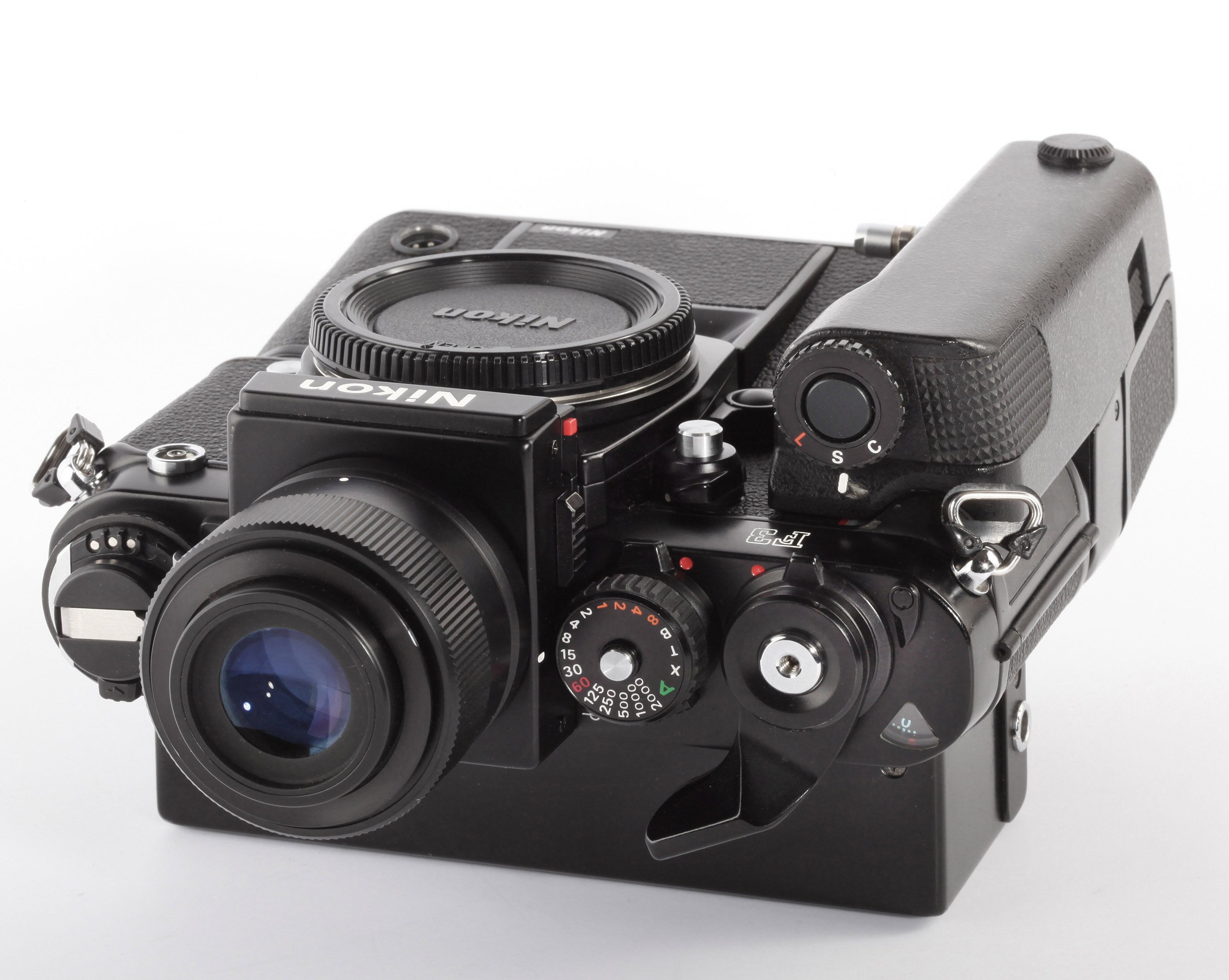 Nikon F3 Black Body MD-4 Motor Drive DW-4 rare