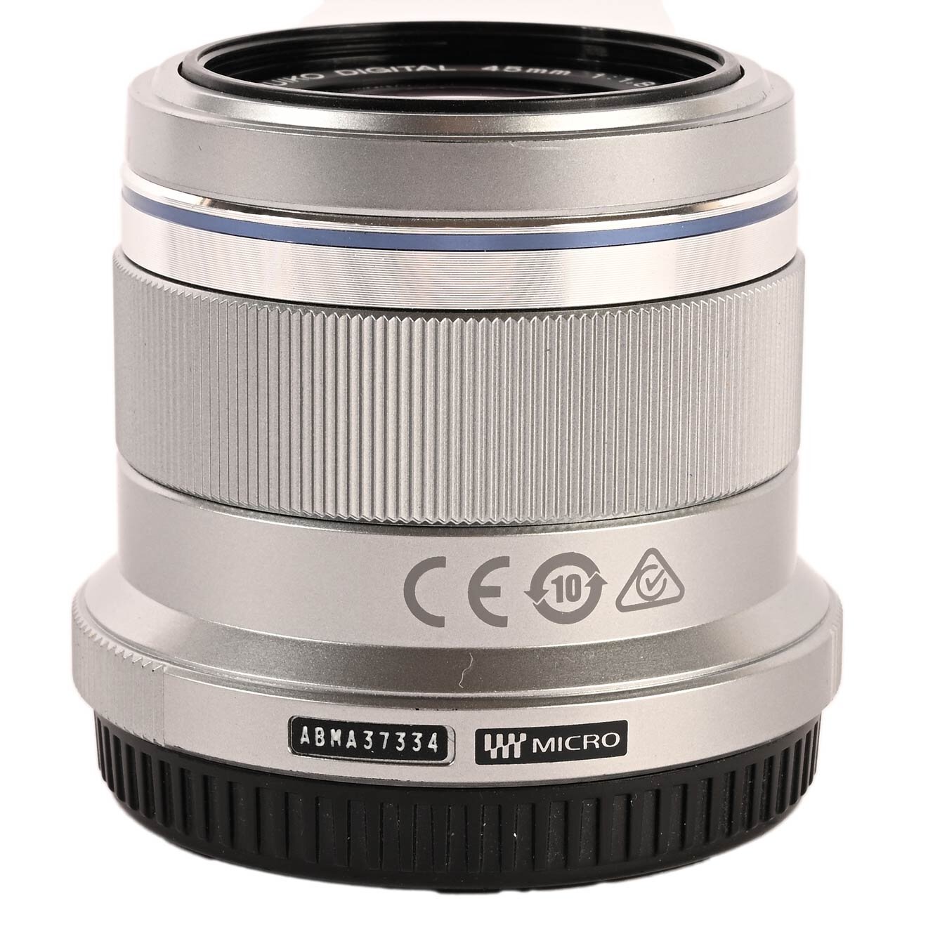 Olympus M.Zuiko Digital ED 45mm f/1.8 Festbrennweite MFT Objektiv silber