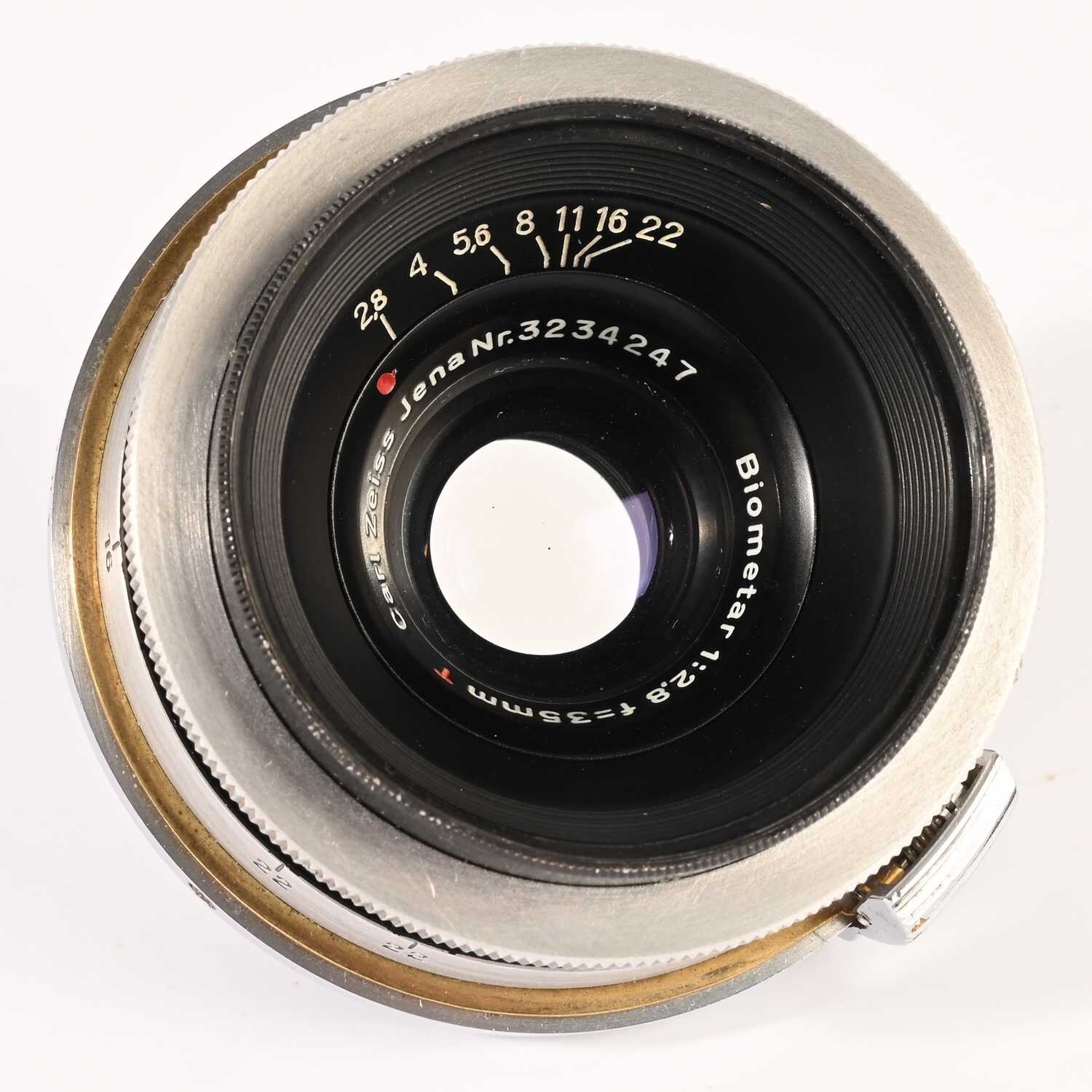 Carl Zeiss Jena Biometar 2,8/35 red T Contax RF