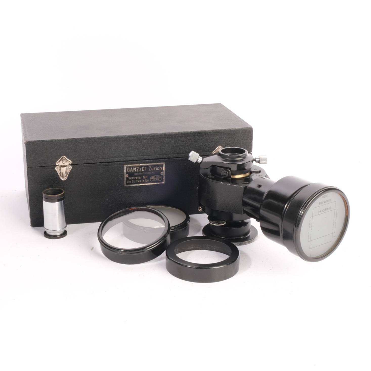 Carl Zeiss Jena Fotographisches Okular Holzkiste