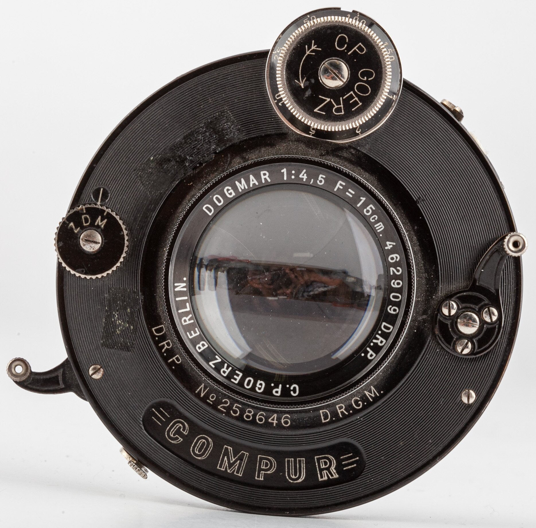 C.P.Goerz Berlin DOGMAR 4,5/15cm Compur Verschluss