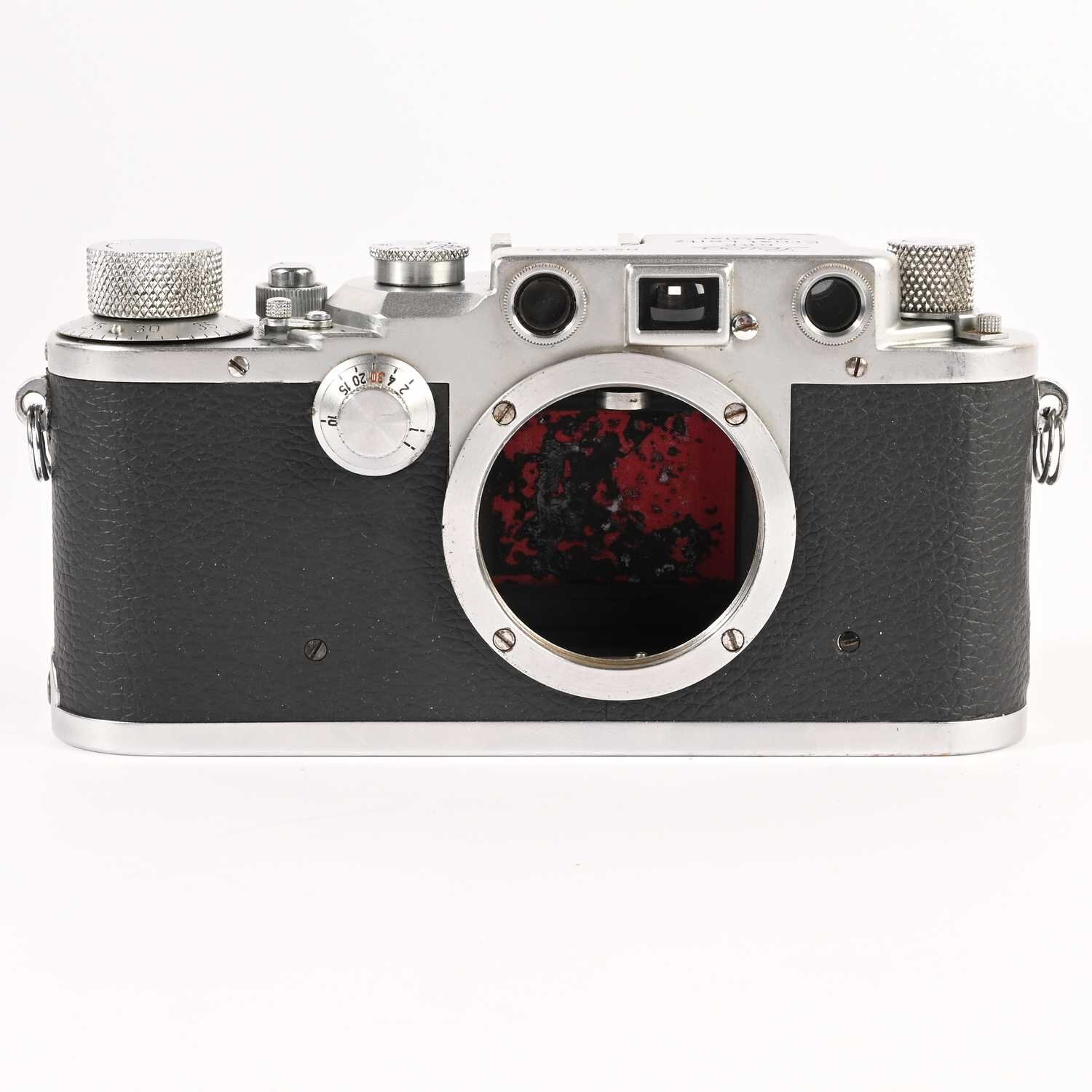 Leitz Leica IIIc war camera red curtain WK2 body Nr.374743 Baujahr 1941