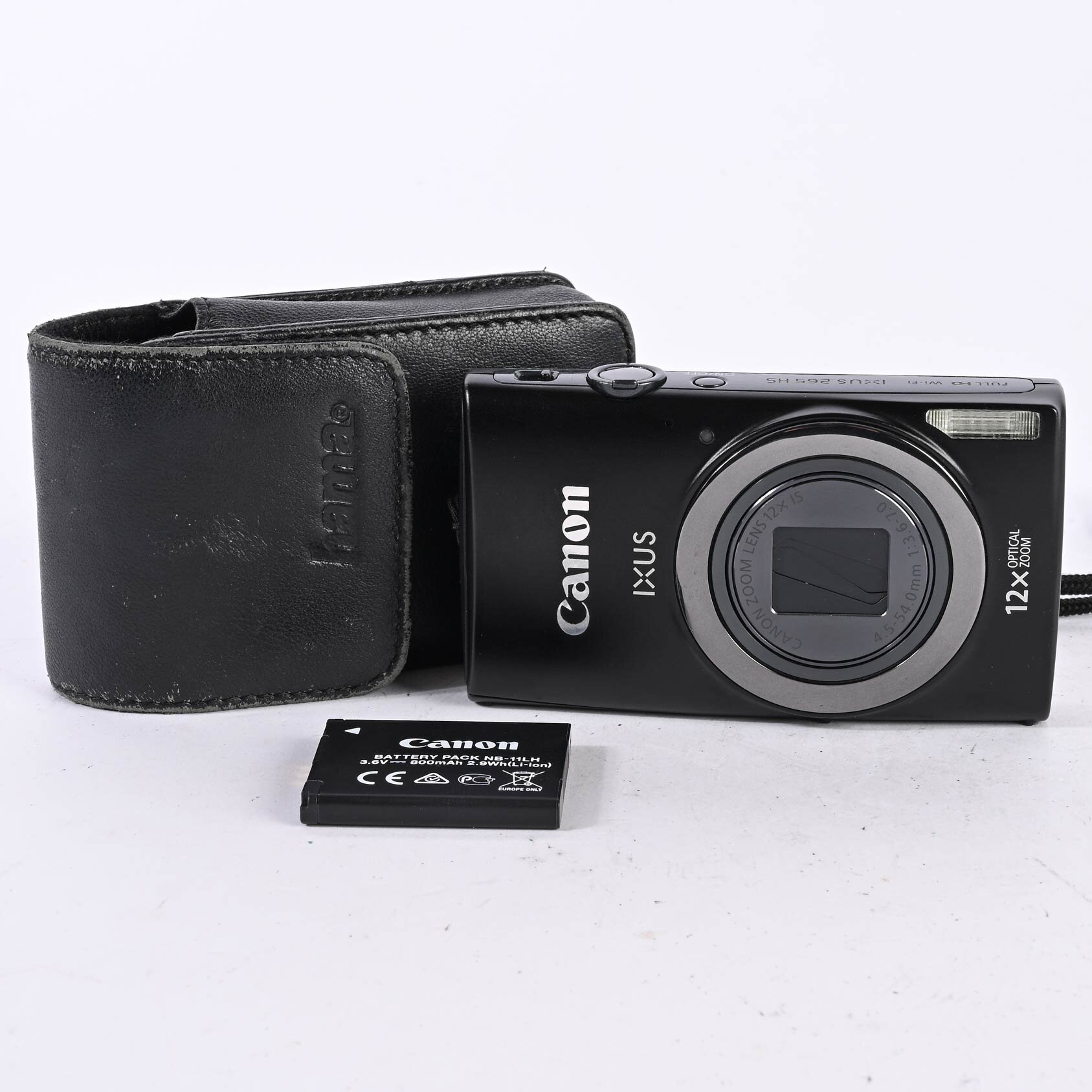 Canon IXUS 265 HS 16MP Digitalkamera 12x Zoom schwarz Full HD Wi-Fi