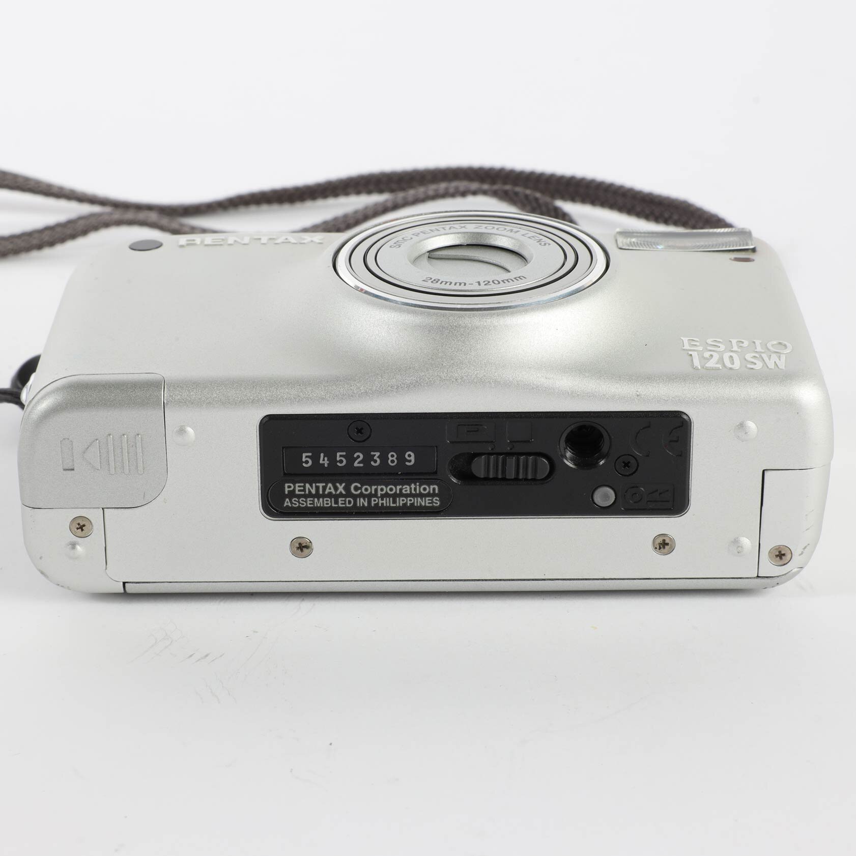Pentax Espio 120SW Analoge Kamera Panorama Funktion Silber