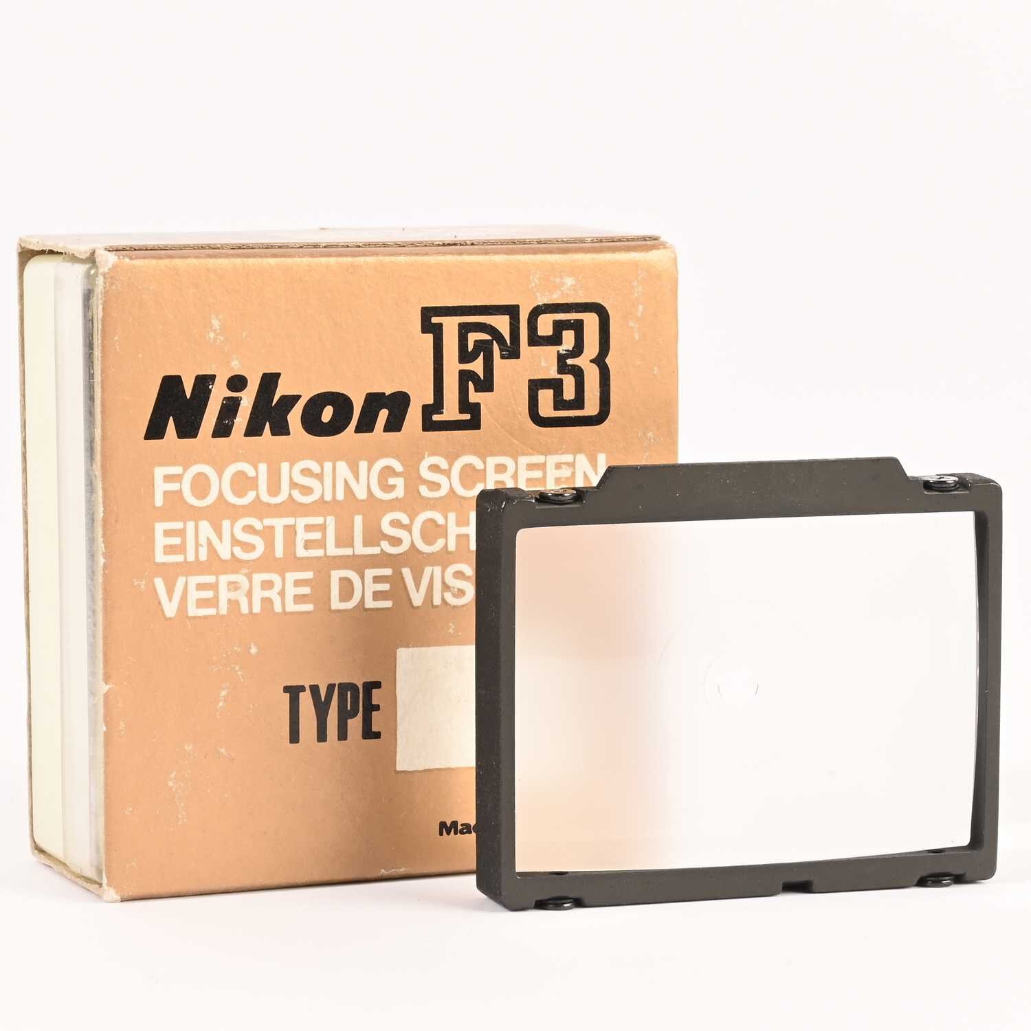 Nikon Fokusscheibe Typ K ROTE SCHRIFT für F3