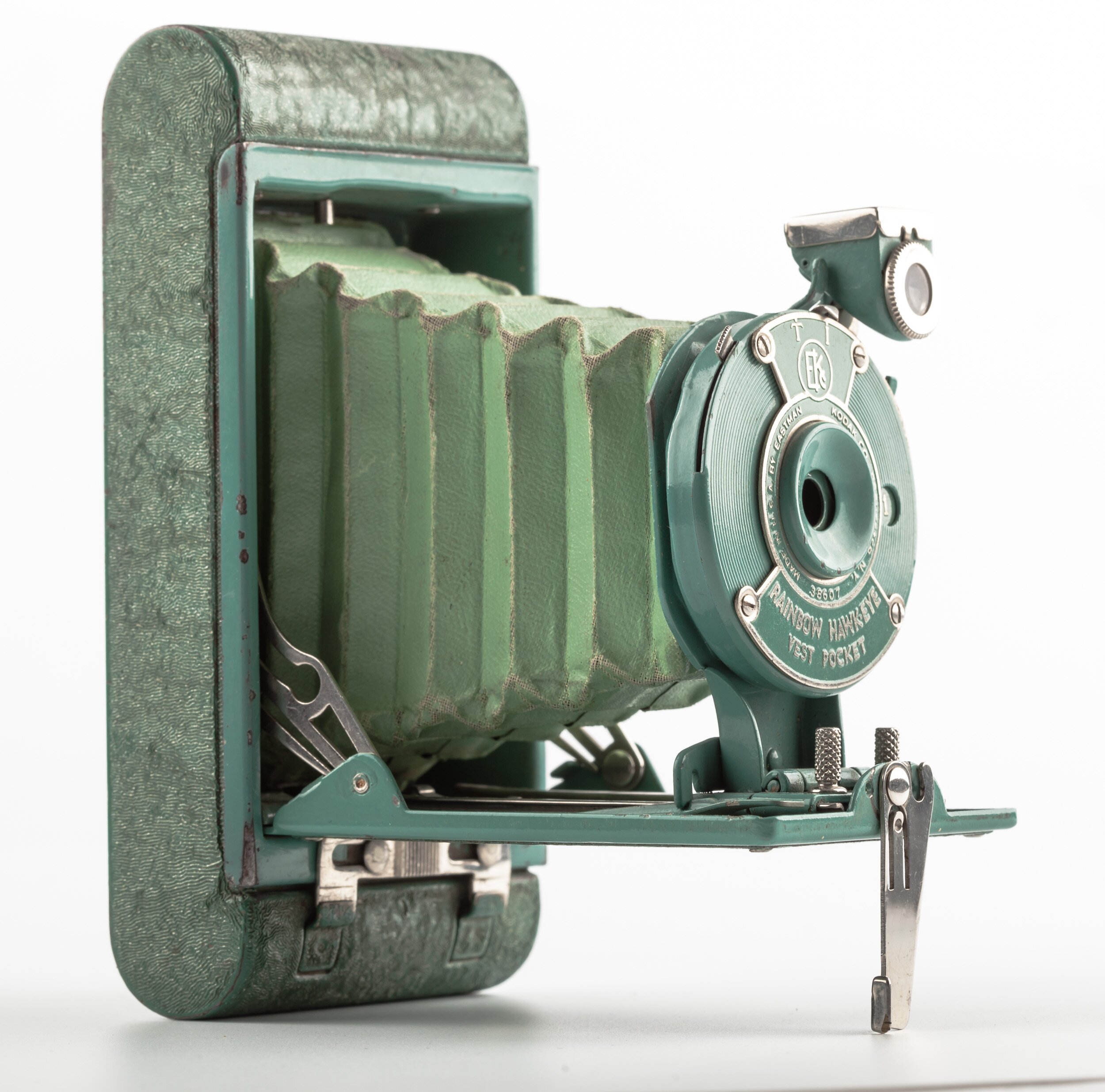 Kodak Eastmann Rollfilm Kamera grün Rainbow Eye Format 4,5x6cm von 1928