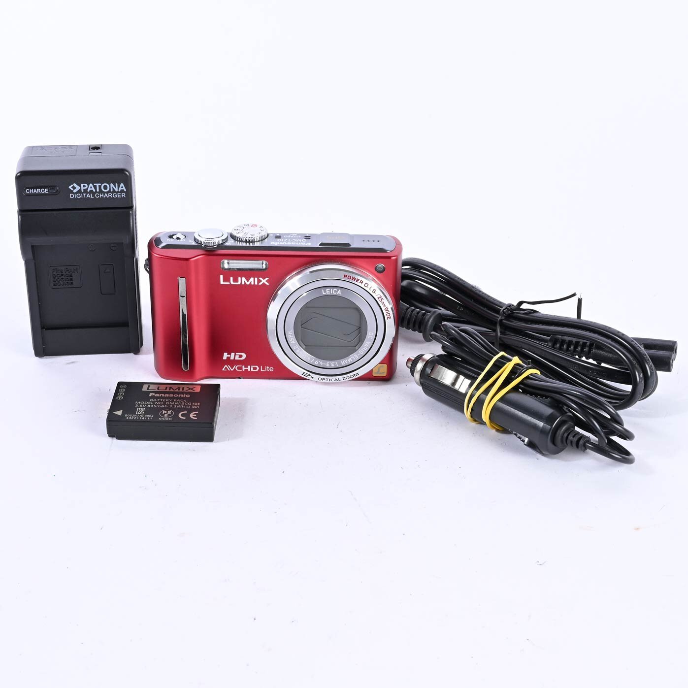 Panasonic LUMIX DMC-TZ10 12.1MP Digitalkamera rot