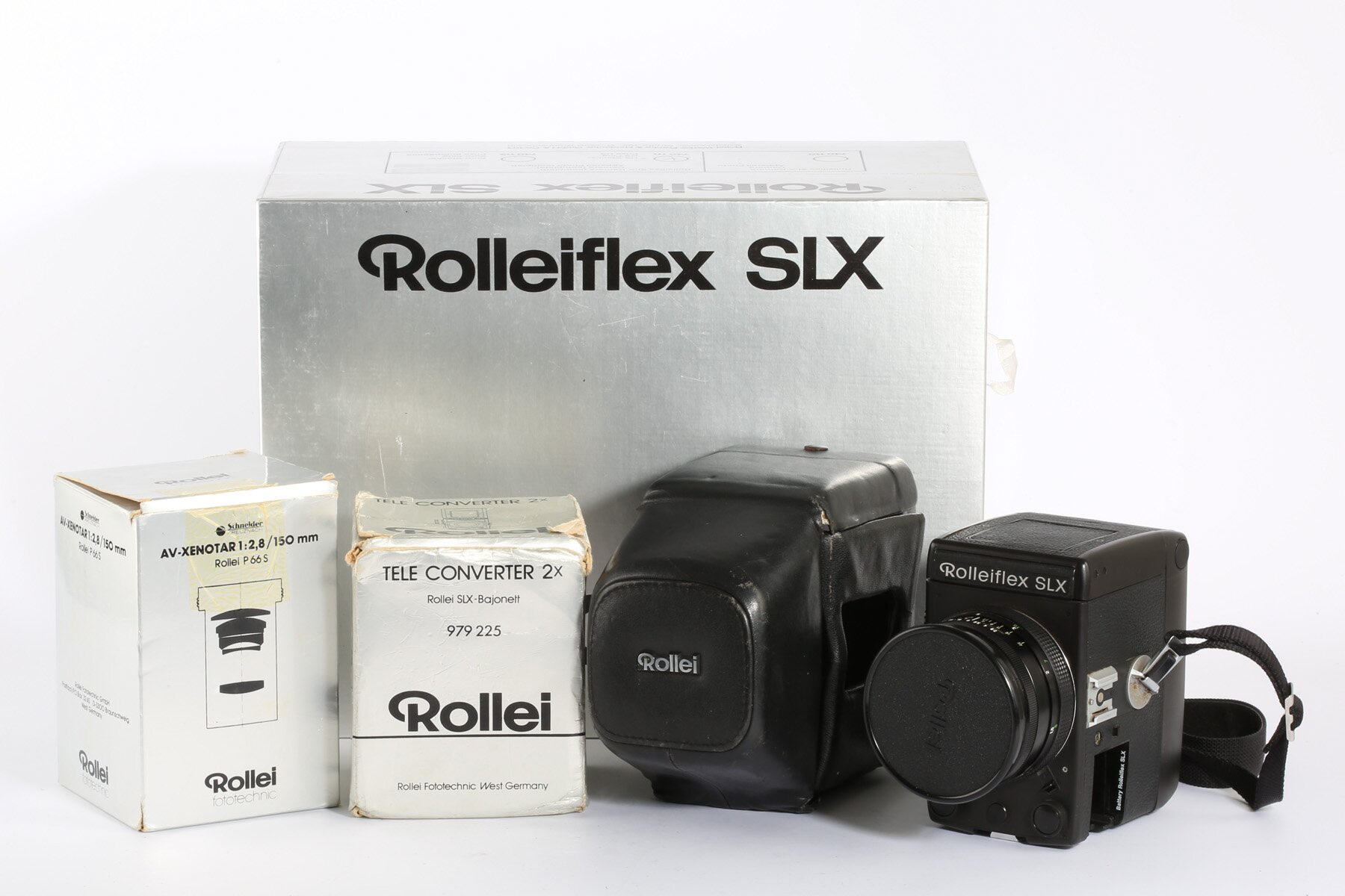 Rolleiflex SLX Carl Zeiss Planar 80mm 2,8 Schneider Kreuznach AV-Xenotar 150mm 2,8 Set