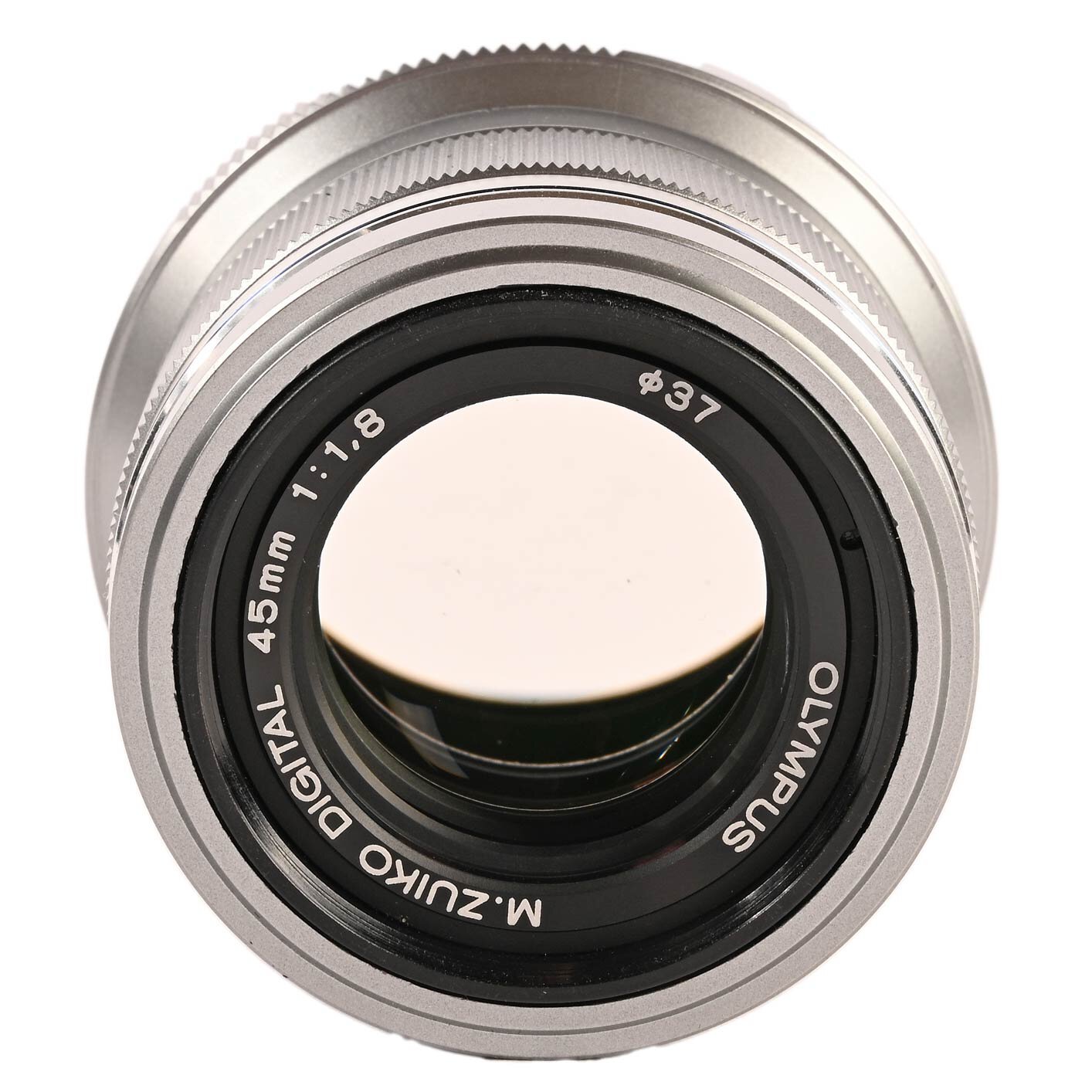 Olympus M.Zuiko Digital ED 45mm f/1.8 Festbrennweite MFT Objektiv silber