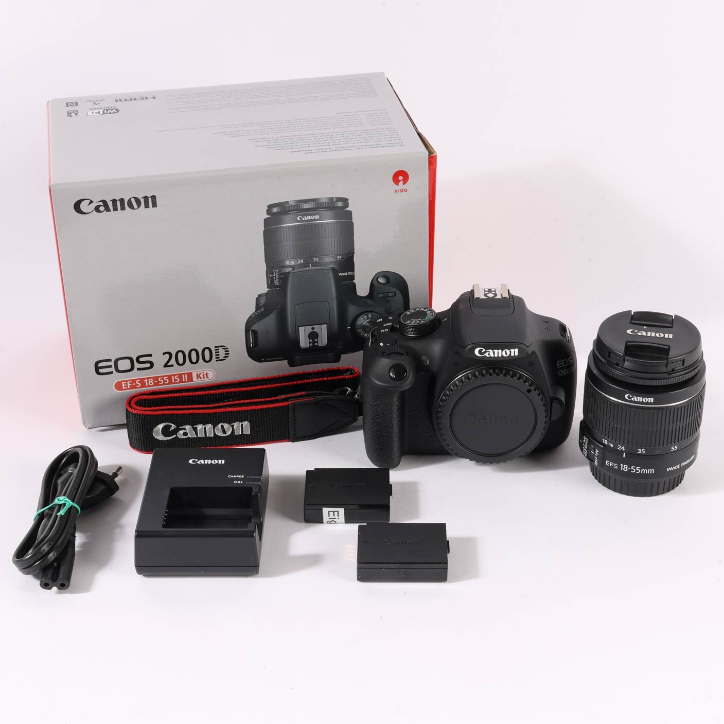 DSLR-Kamera Canon EOS 200d mit kit Objektiv Canon EF-S18-55mm IS STM