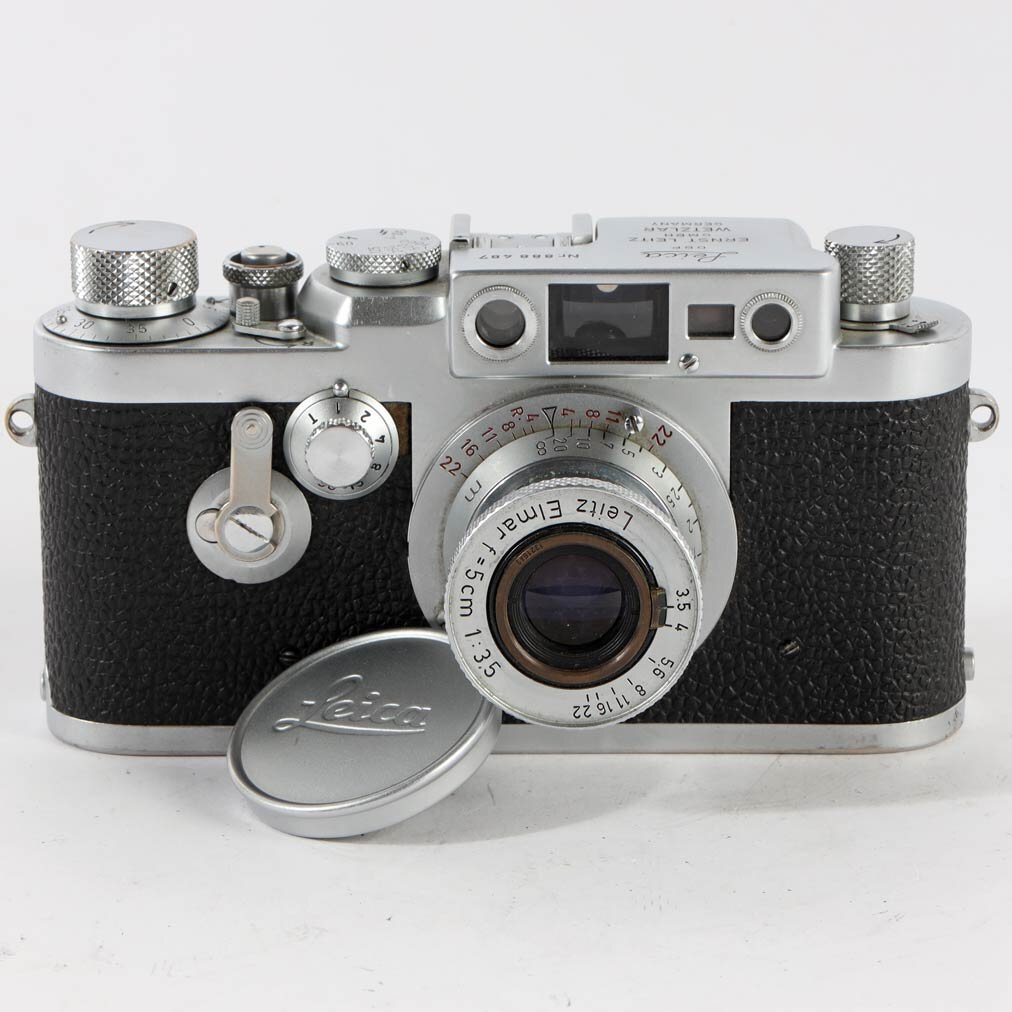 Leica IIIG Gehäuse Body 3G Leitz Elmar 5cm 3,5 Lens 3,5/50 Red Scale