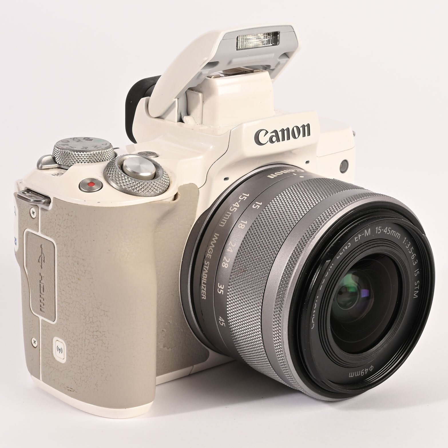 Canon EOS M50+3,5-6,3/15-45mm IS weiss