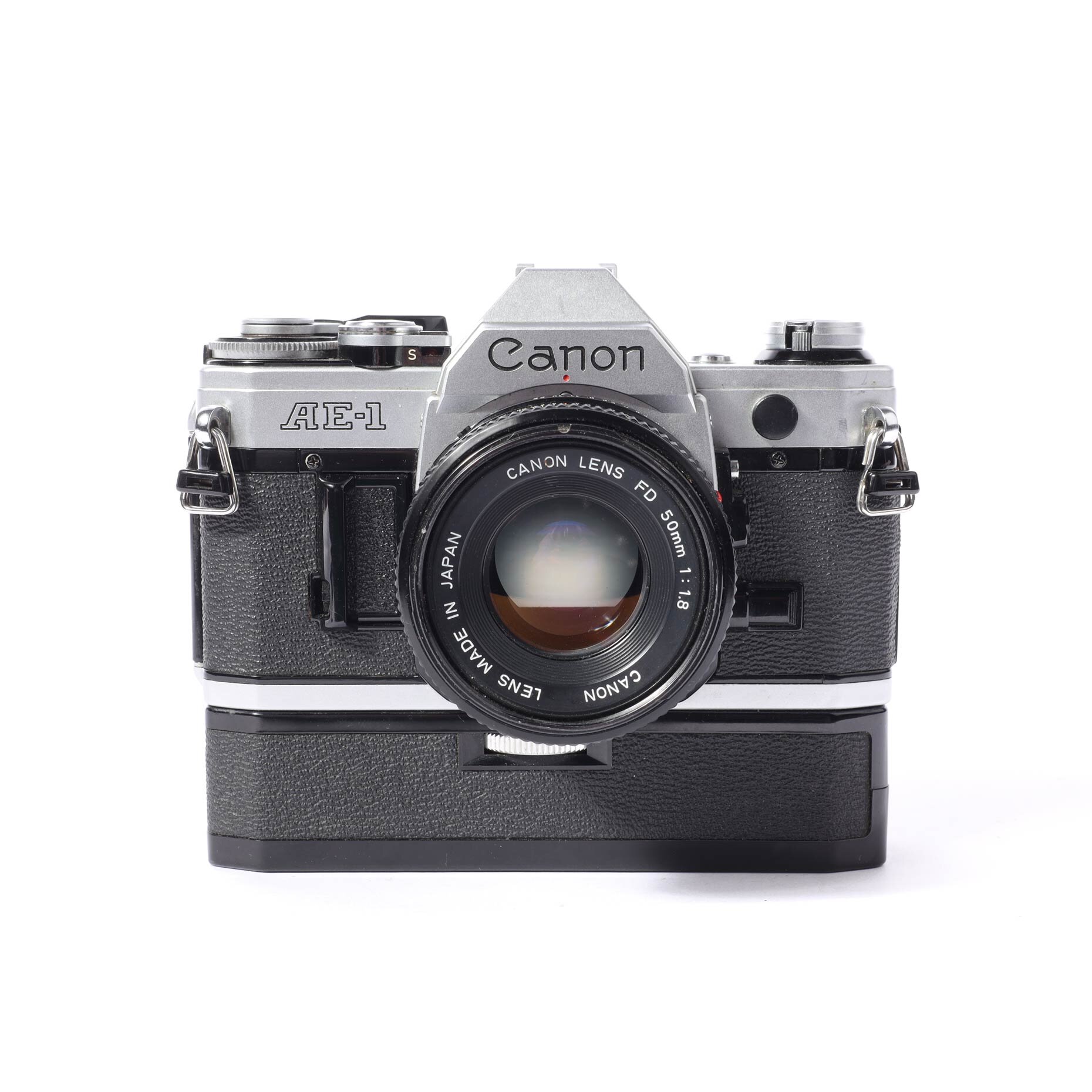 Canon AE-1 motor FD 50/1,8