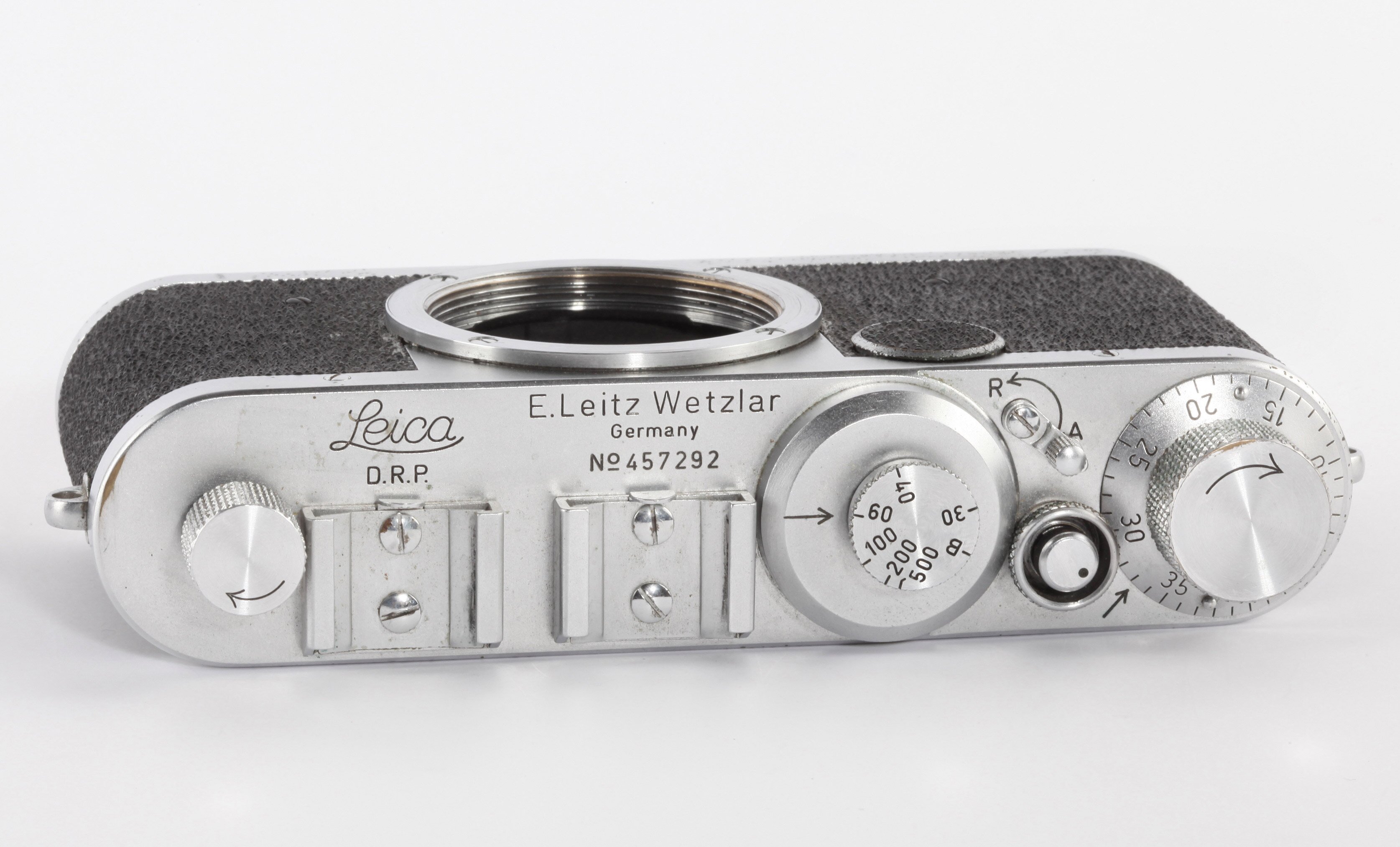 Leica Ic Gehäuse M39 LTM Bj1949/50 Shark Skin erste Serie umfast 500 Stück