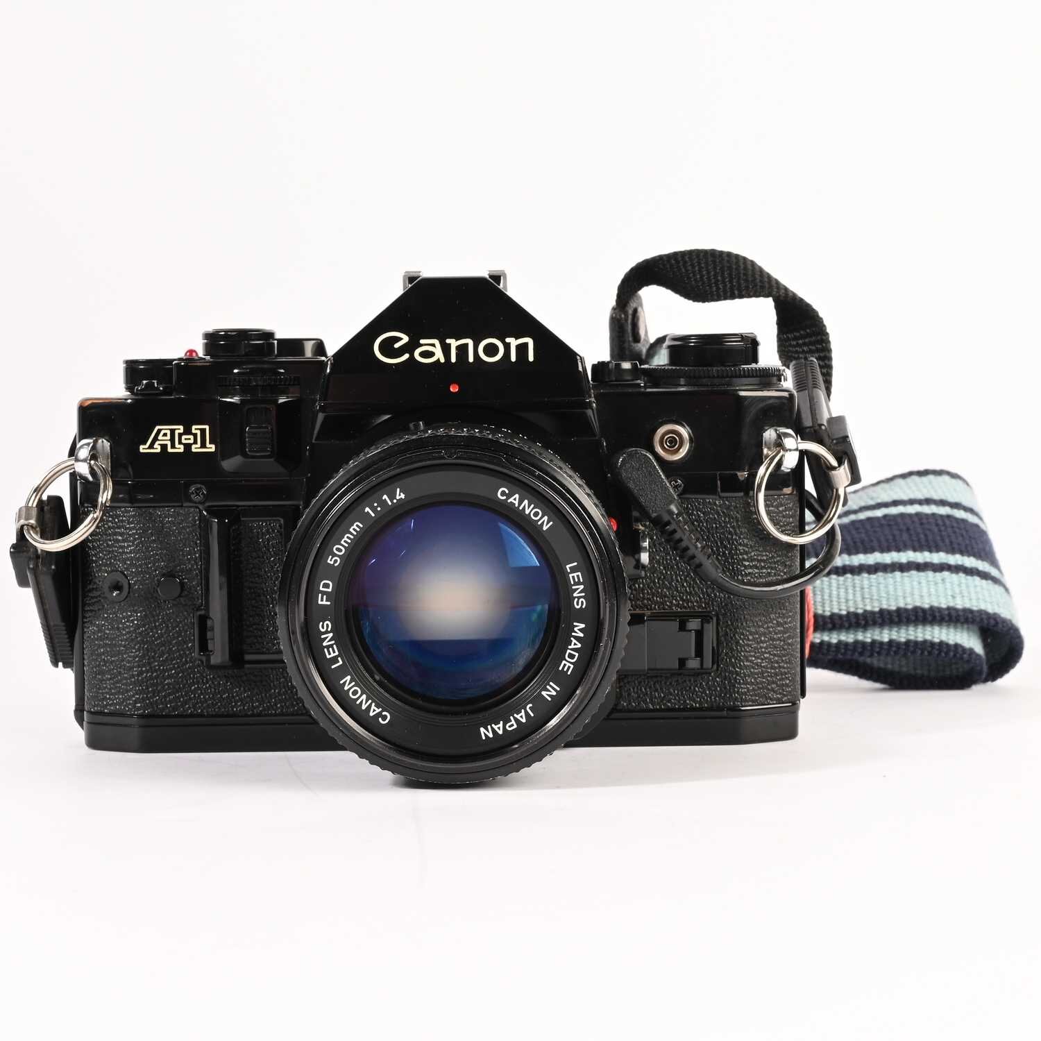 Canon A-1 Analoge Film Kamera SLR  FD 1.8/50mm