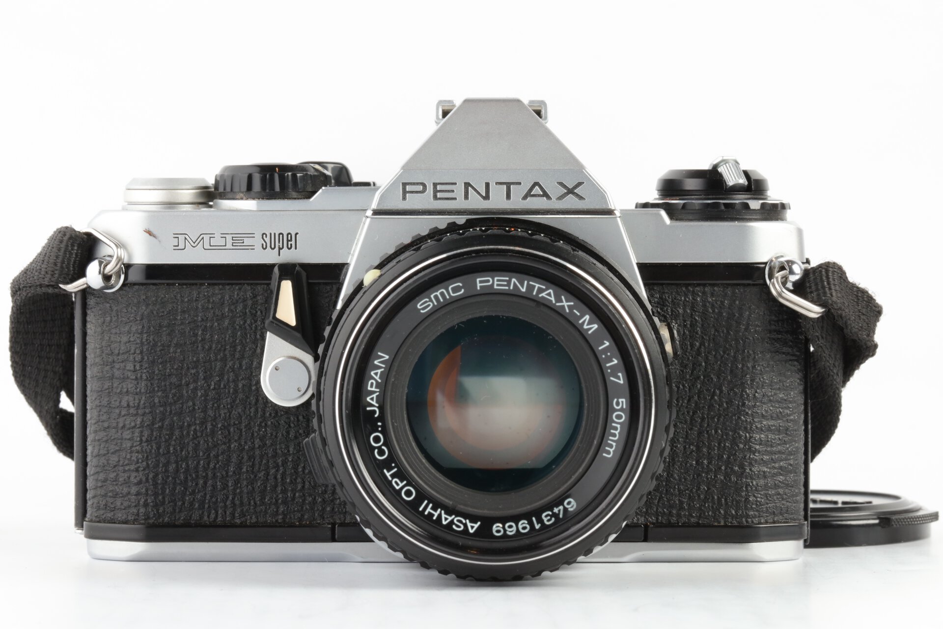 Pentax ME Super Gehäuse chrom + SMC Pentax-M 1,7/50mm