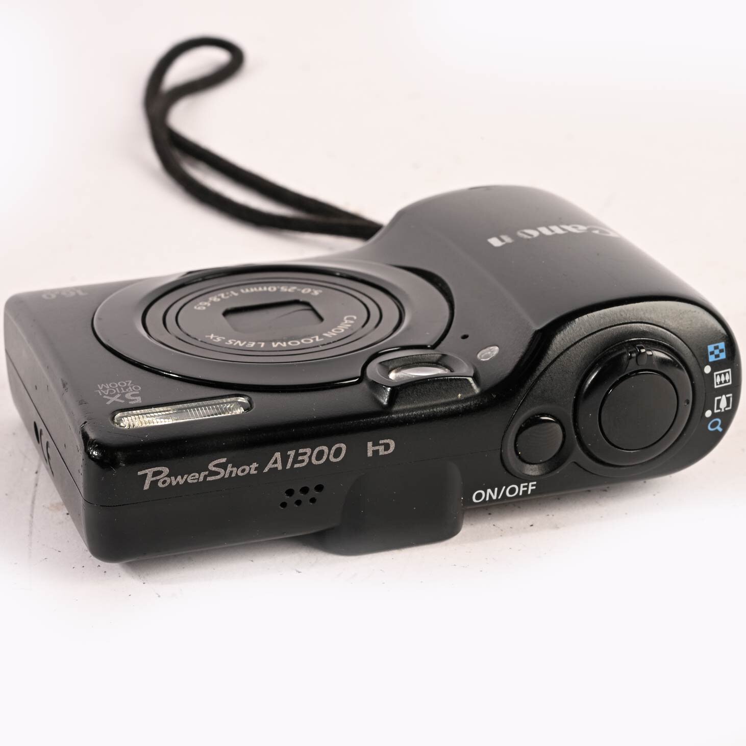 Canon PowerShot A1300 HD Digitalkamera 16.0MP schwarz 5 optical zoom