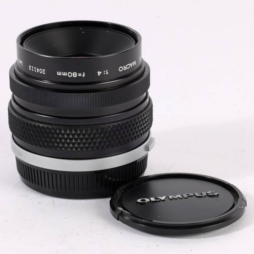 Olympus OM System Zuiko Auto 1:1 Macro 80mm 1:4 lens