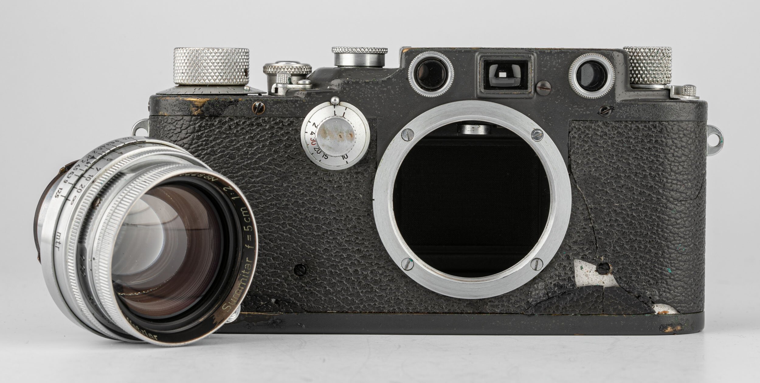 Leica IIIc grau grey lackiert No 387526 Summitar 2/5cm L