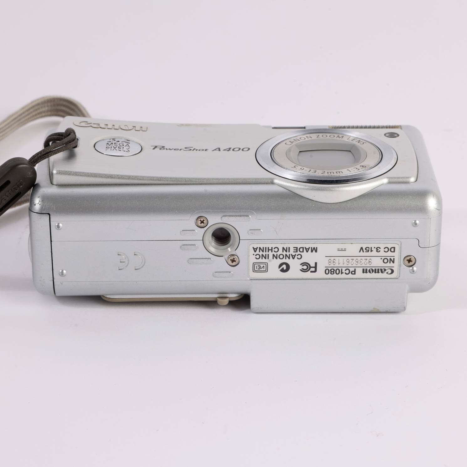 Canon PowerShort A400 Silver Chrome 3.2MP Digital Camera