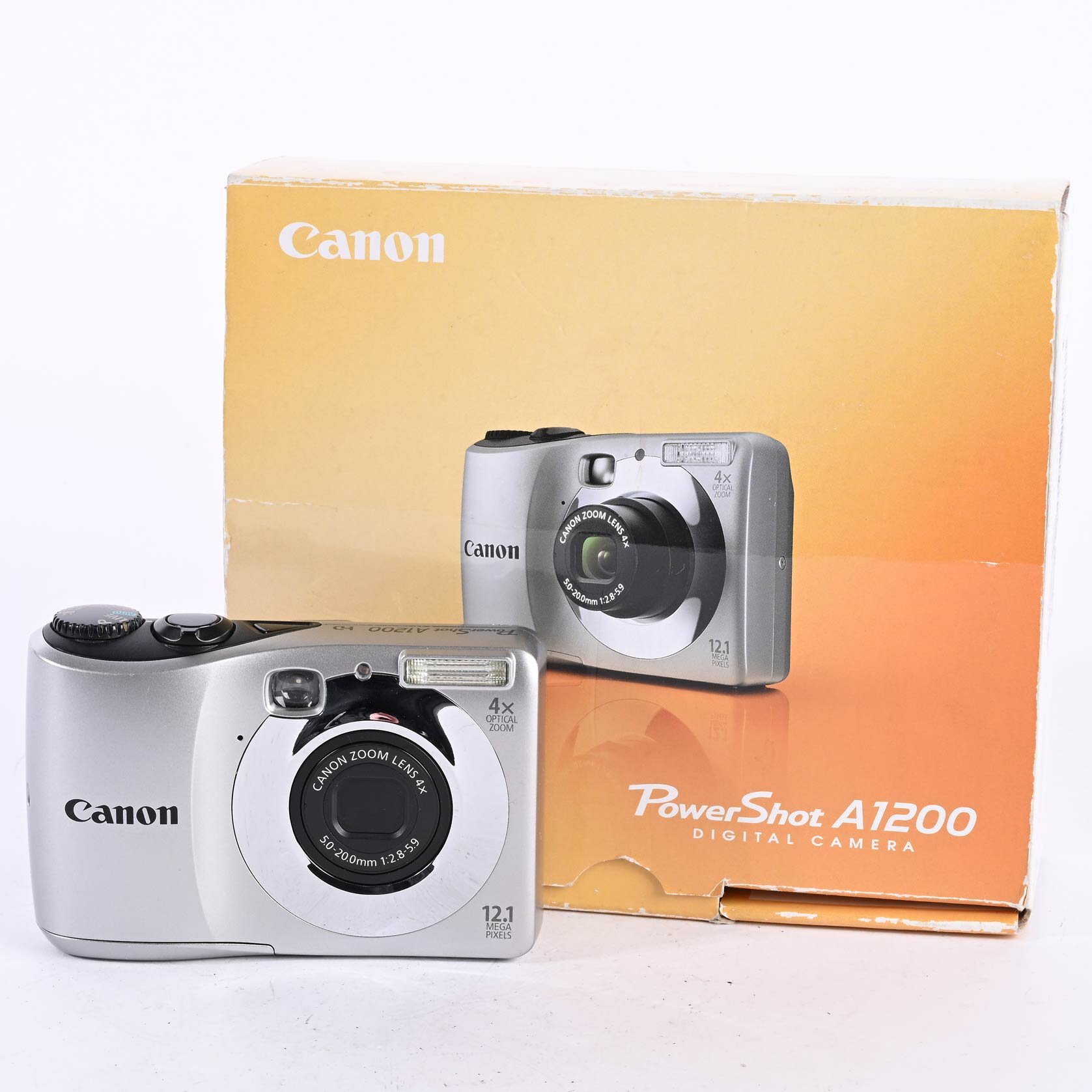 Canon PowerShot A1200 Digitalkamera Kompakt Kamera 12,1MP 4x Zoom Silber