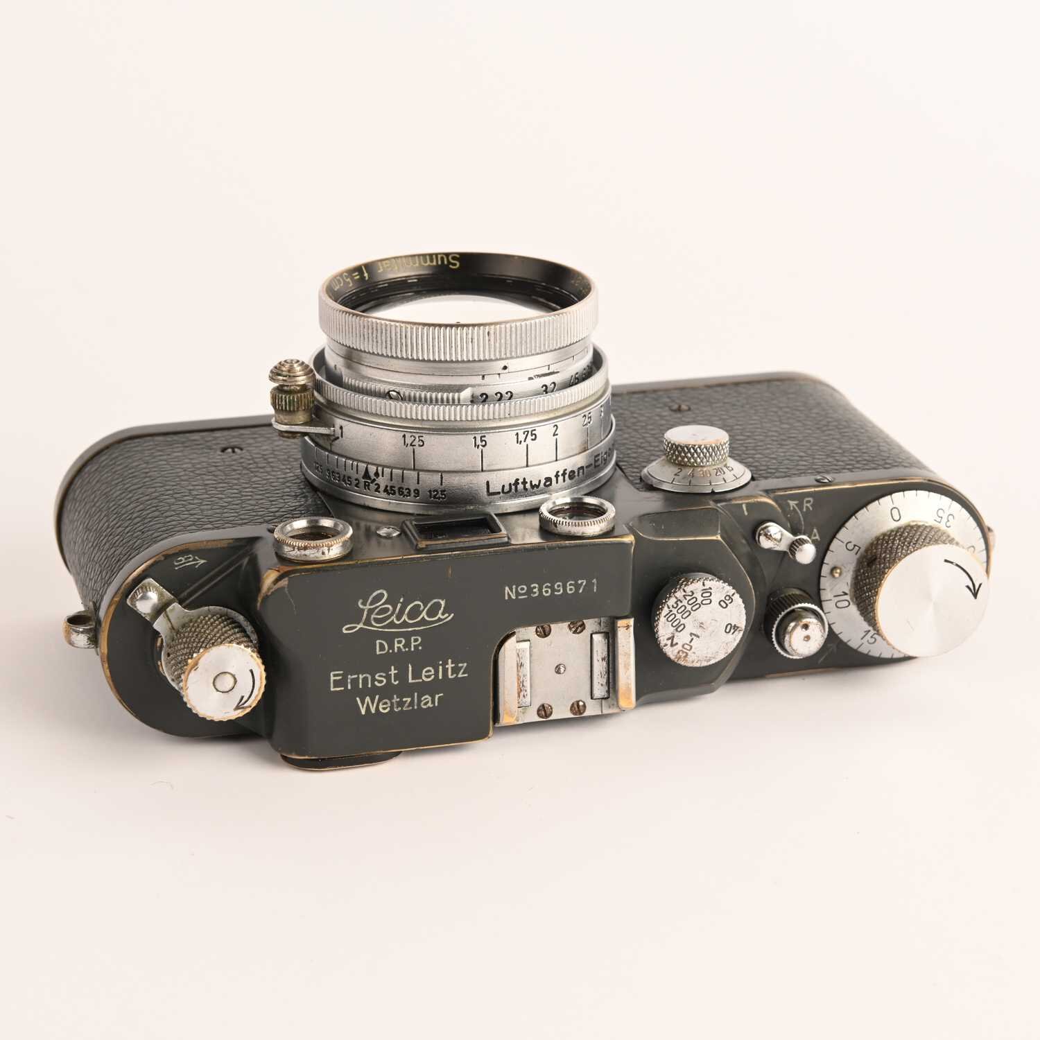 Leitz Leica grau Luftwaffen-Eigentum Summitar 5cm /1:2 gray