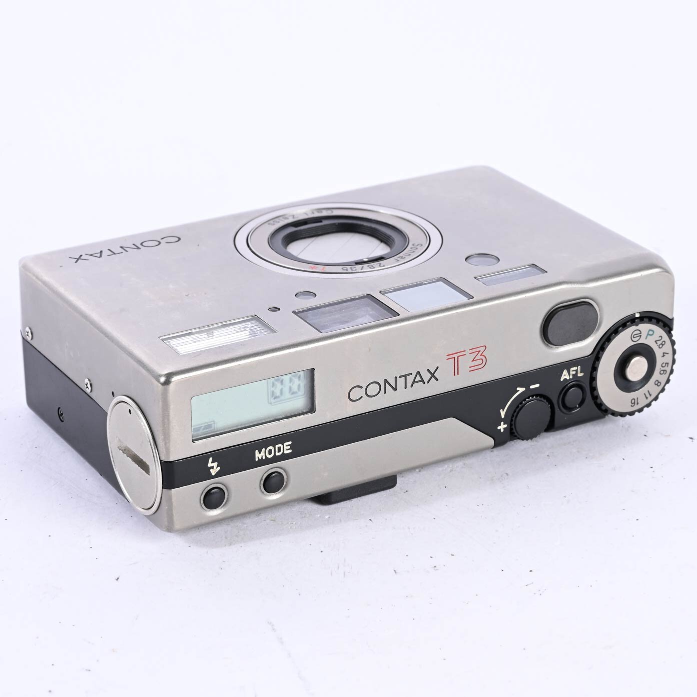 Contax T3 Sonnar 2,8/35 T* Titanium Silver analoge Kompaktkamera 35 mm
