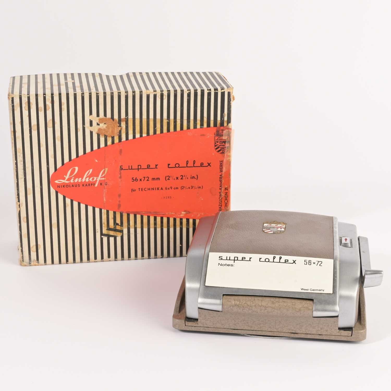 Linhof Super Rollex 56x72 Rollfilmmagazin nottested