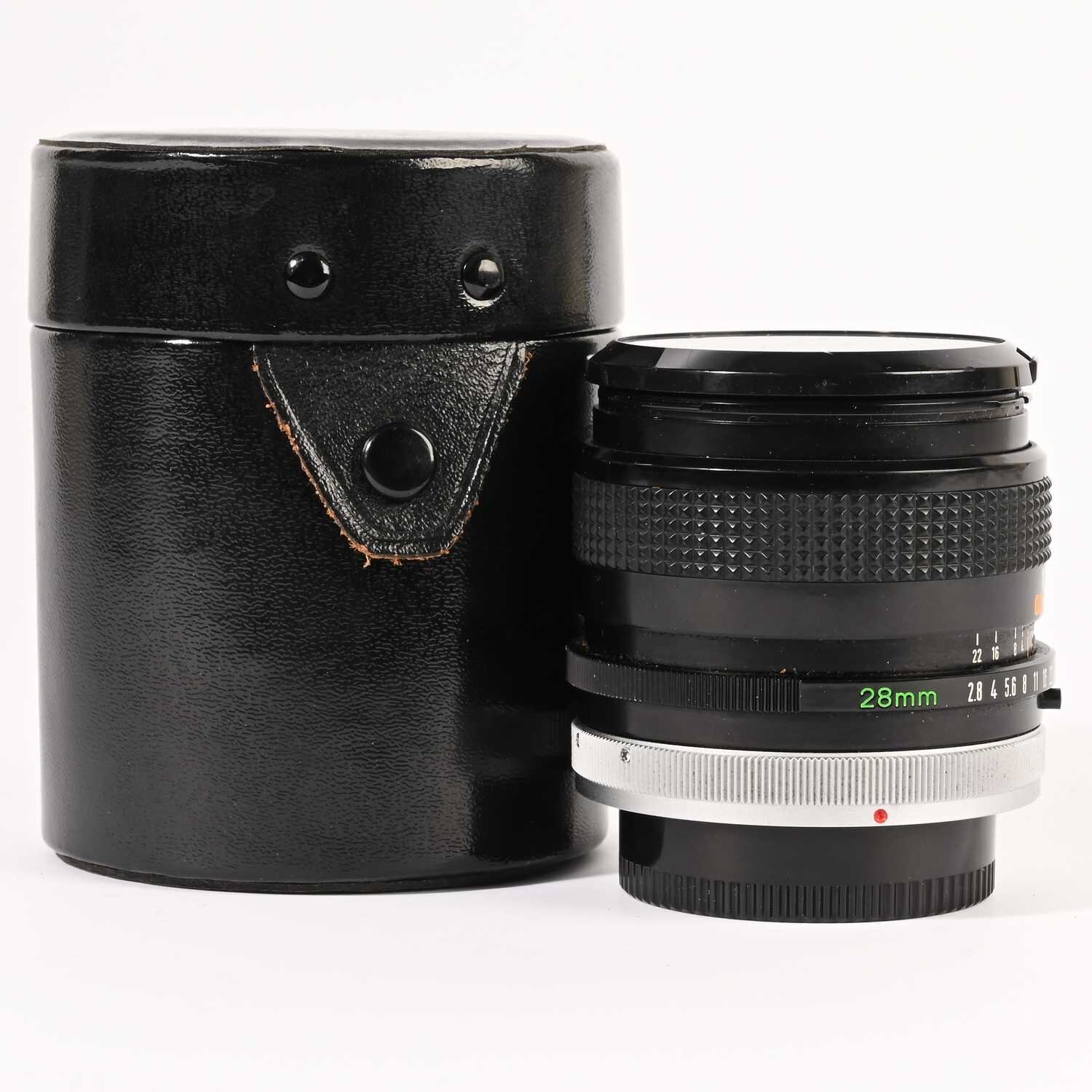 Canon FD 28mm 1:2,8 Objektiv Lens S.C.